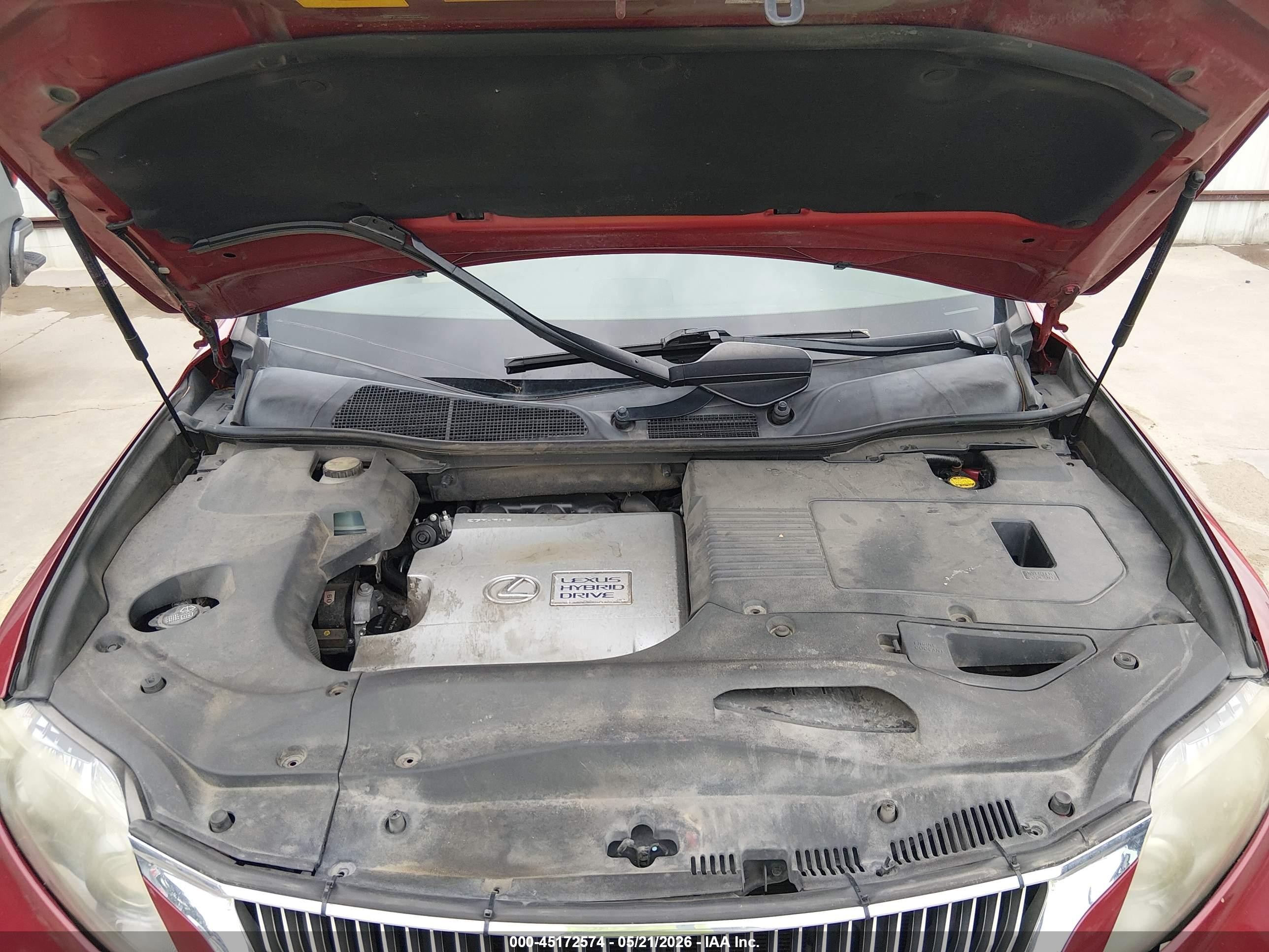 2011 Lexus Rx 450h   Красный vin: JTJZB1BA2B2404712