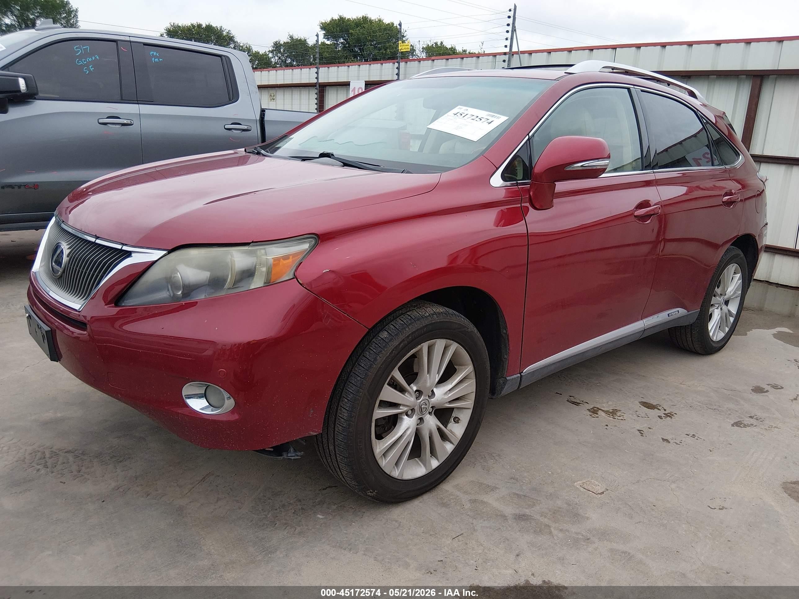 2011 Lexus Rx 450h   Красный vin: JTJZB1BA2B2404712