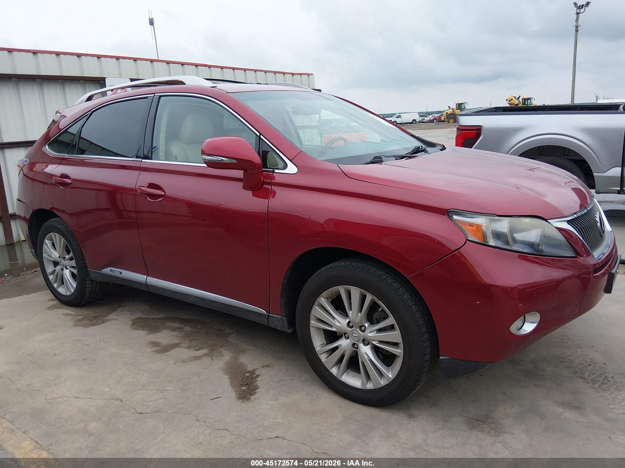 2011 Lexus Rx 450h   Красный vin: JTJZB1BA2B2404712