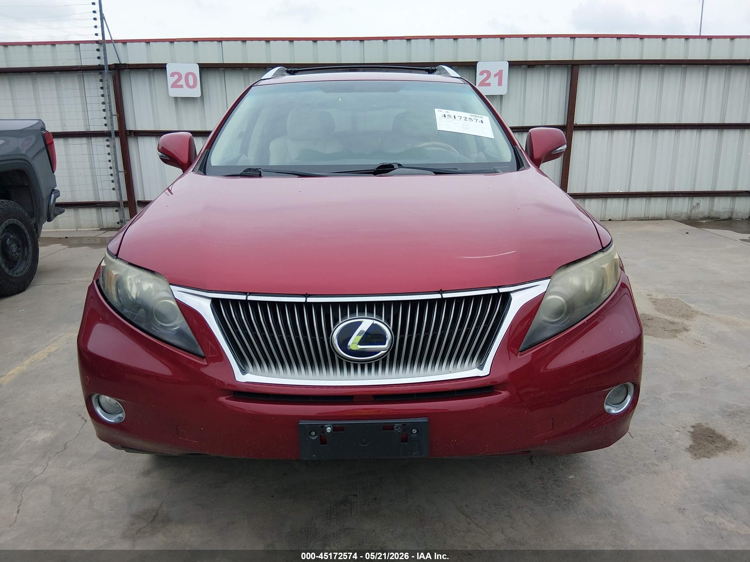 2011 Lexus Rx 450h   Красный vin: JTJZB1BA2B2404712