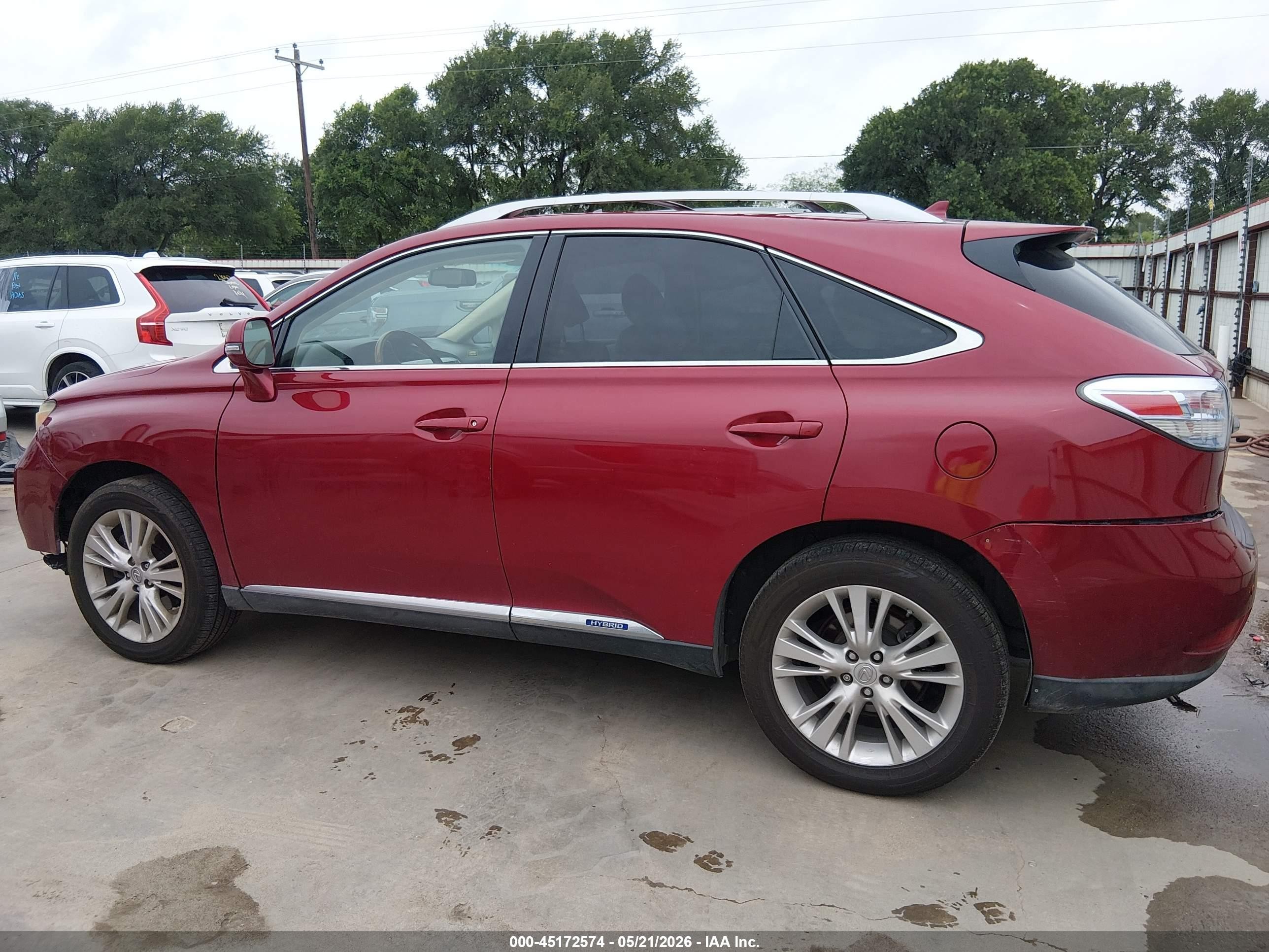 2011 Lexus Rx 450h   Красный vin: JTJZB1BA2B2404712