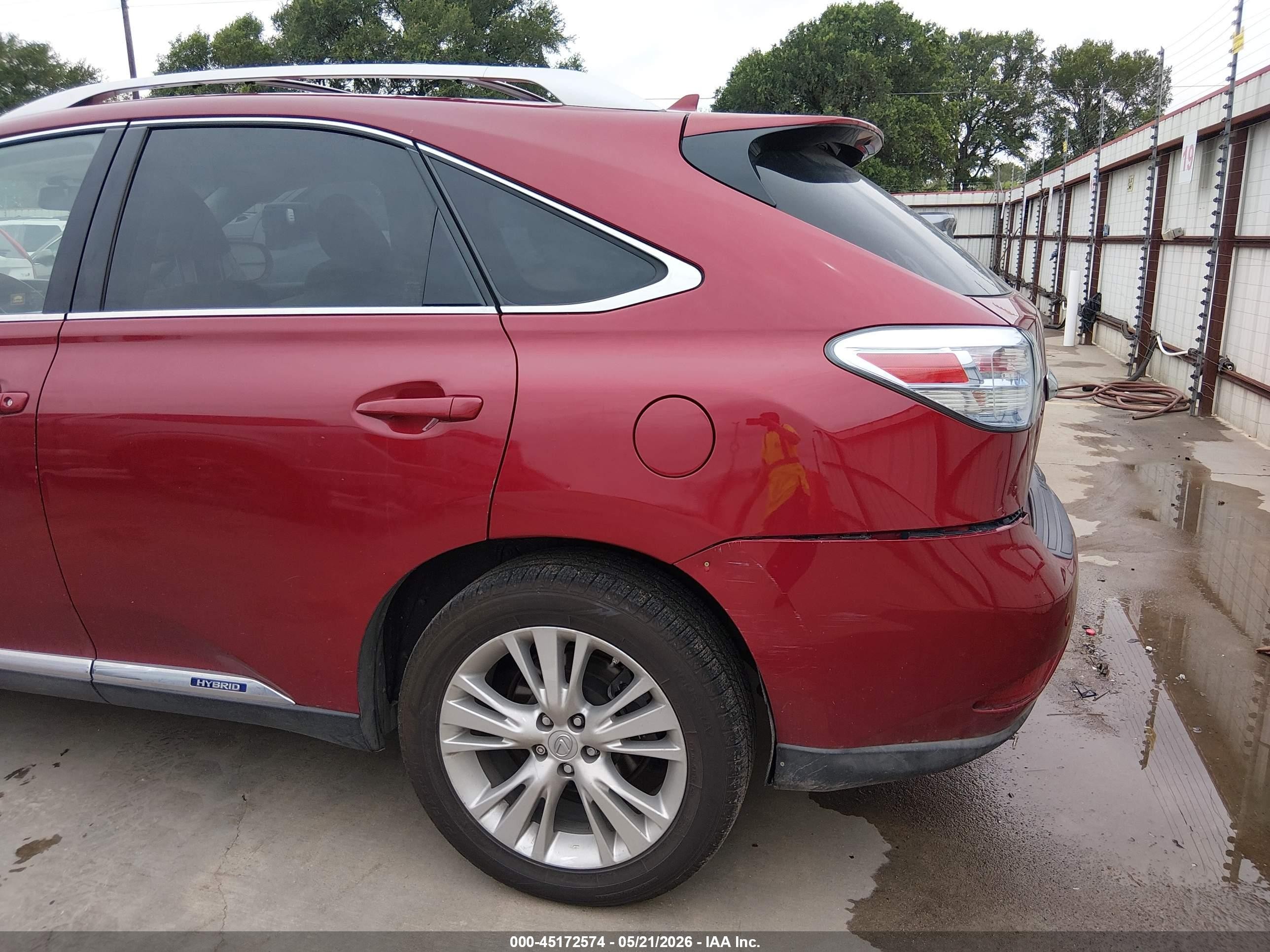 2011 Lexus Rx 450h   Красный vin: JTJZB1BA2B2404712