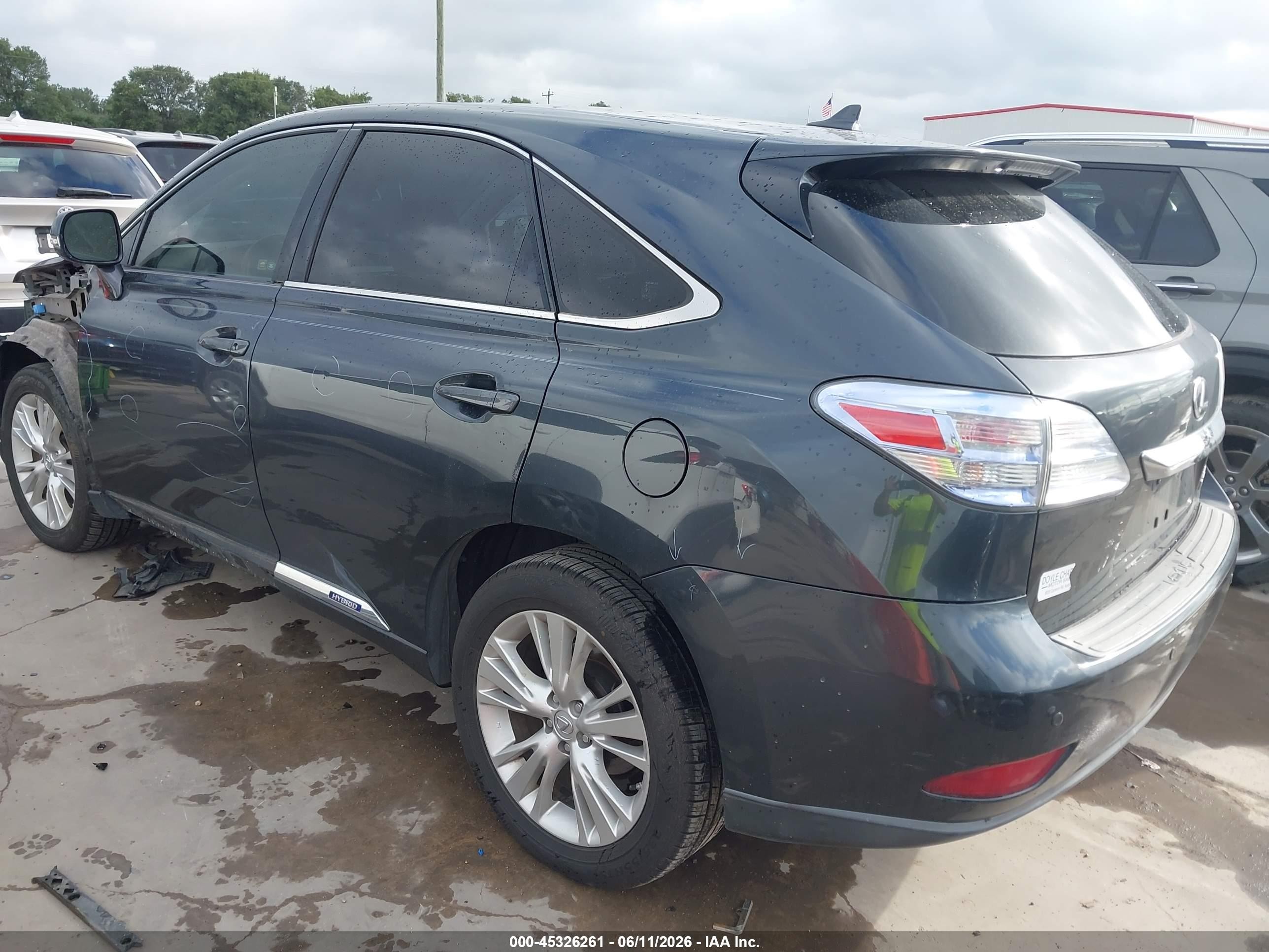 2011 Lexus Rx 450h   Black vin: JTJZB1BA2B2405598