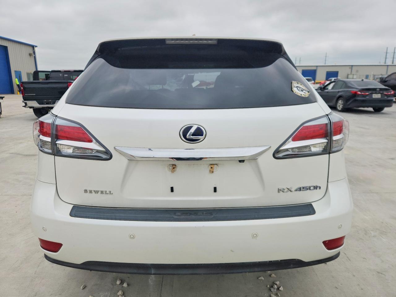 2013 Lexus Rx 450h White vin: JTJZB1BA2D2007262