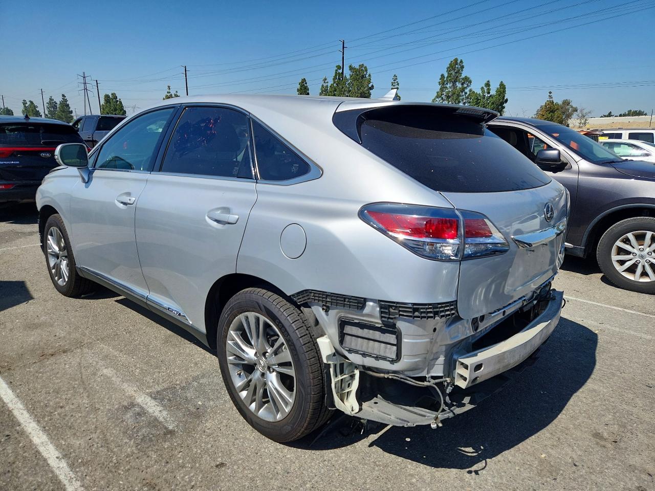 2013 Lexus Rx 450h Серебряный vin: JTJZB1BA2D2410092
