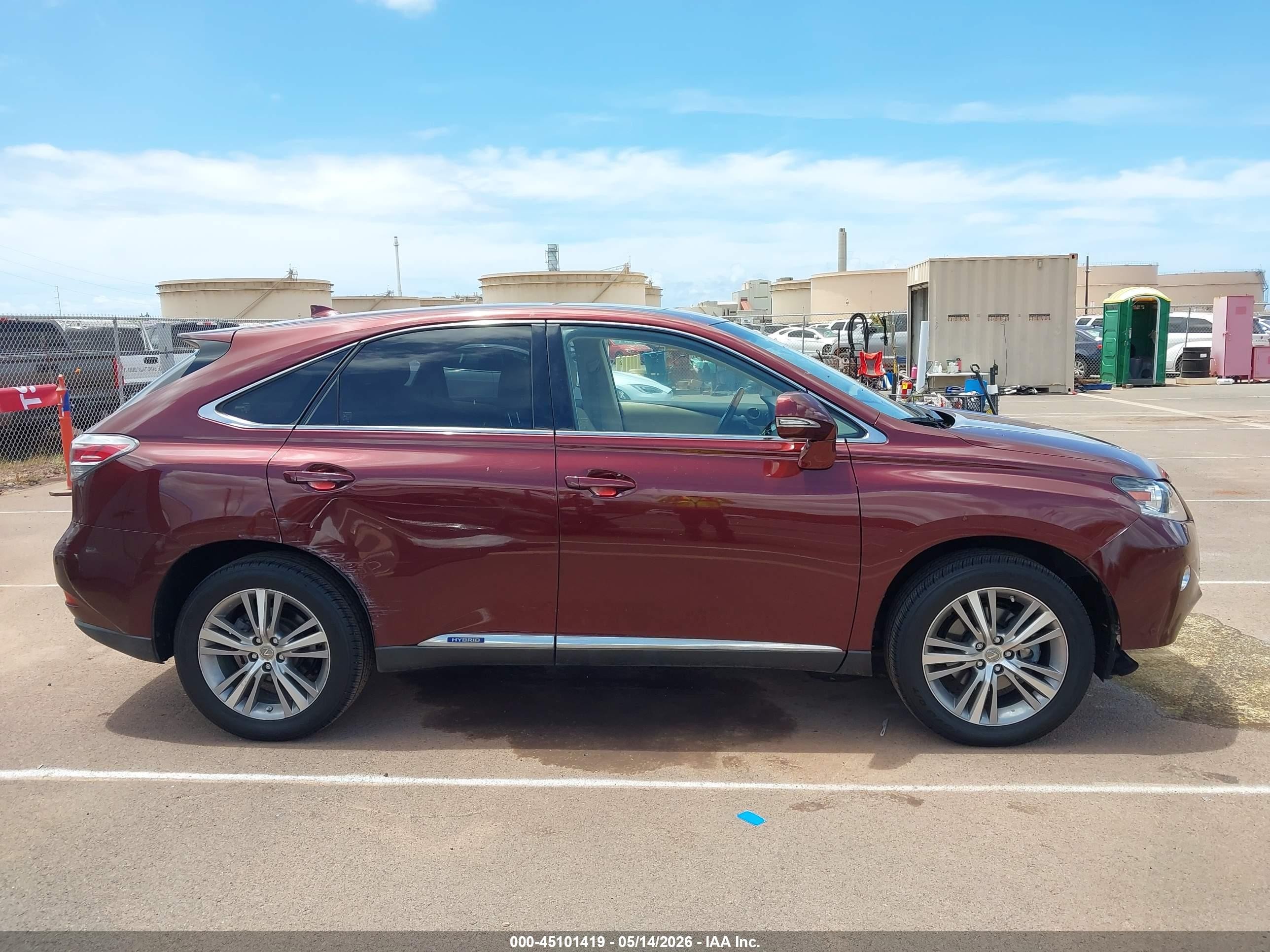 2015 Lexus Rx 450h   Red vin: JTJZB1BA2F2415764