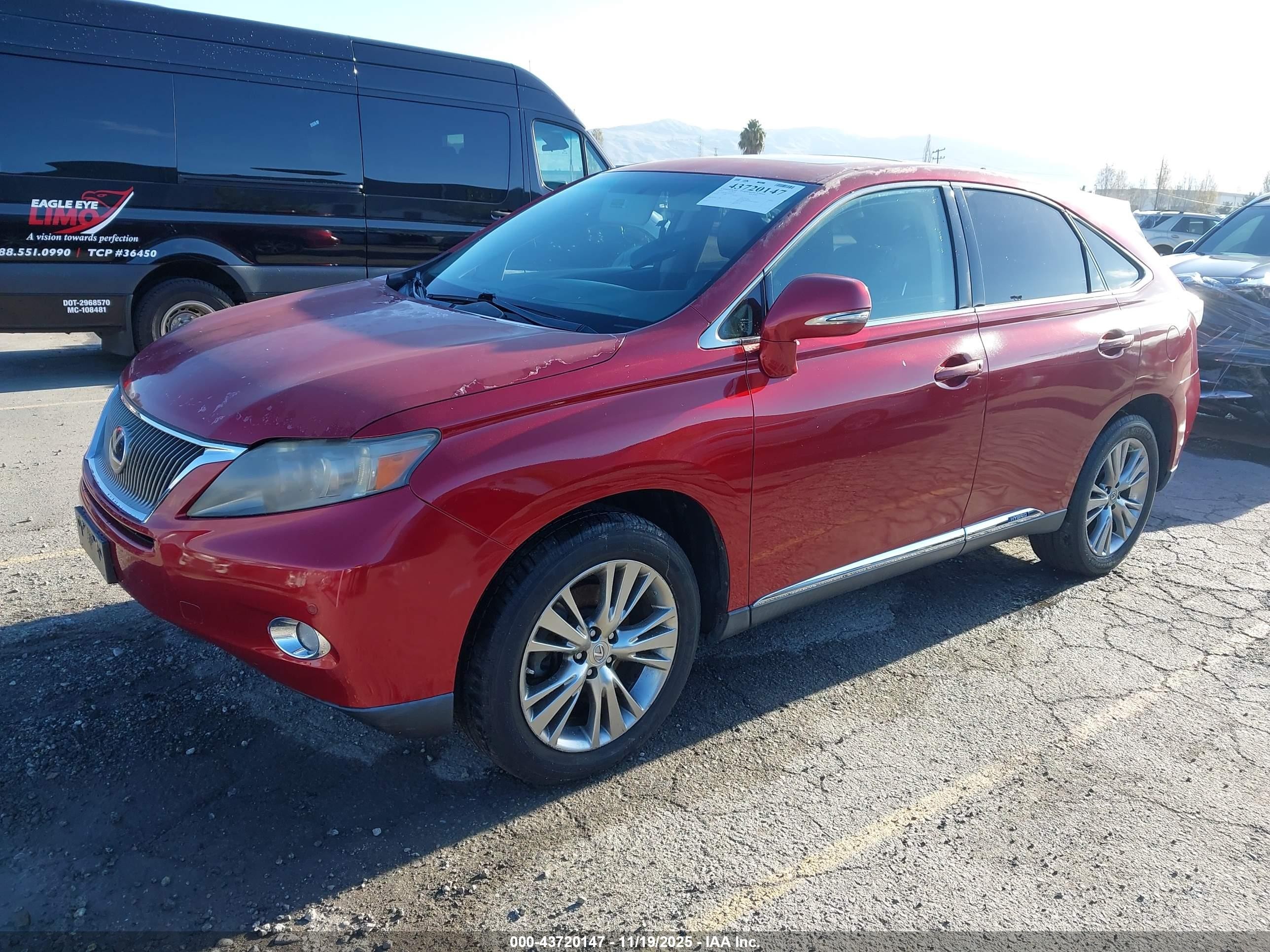 2010 Lexus Rx 450h   Red vin: JTJZB1BA3A2000154