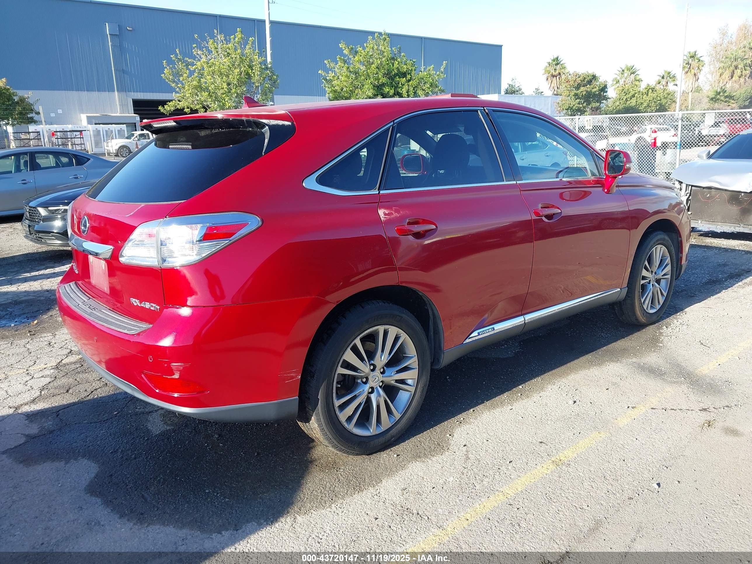 2010 Lexus Rx 450h   Red vin: JTJZB1BA3A2000154