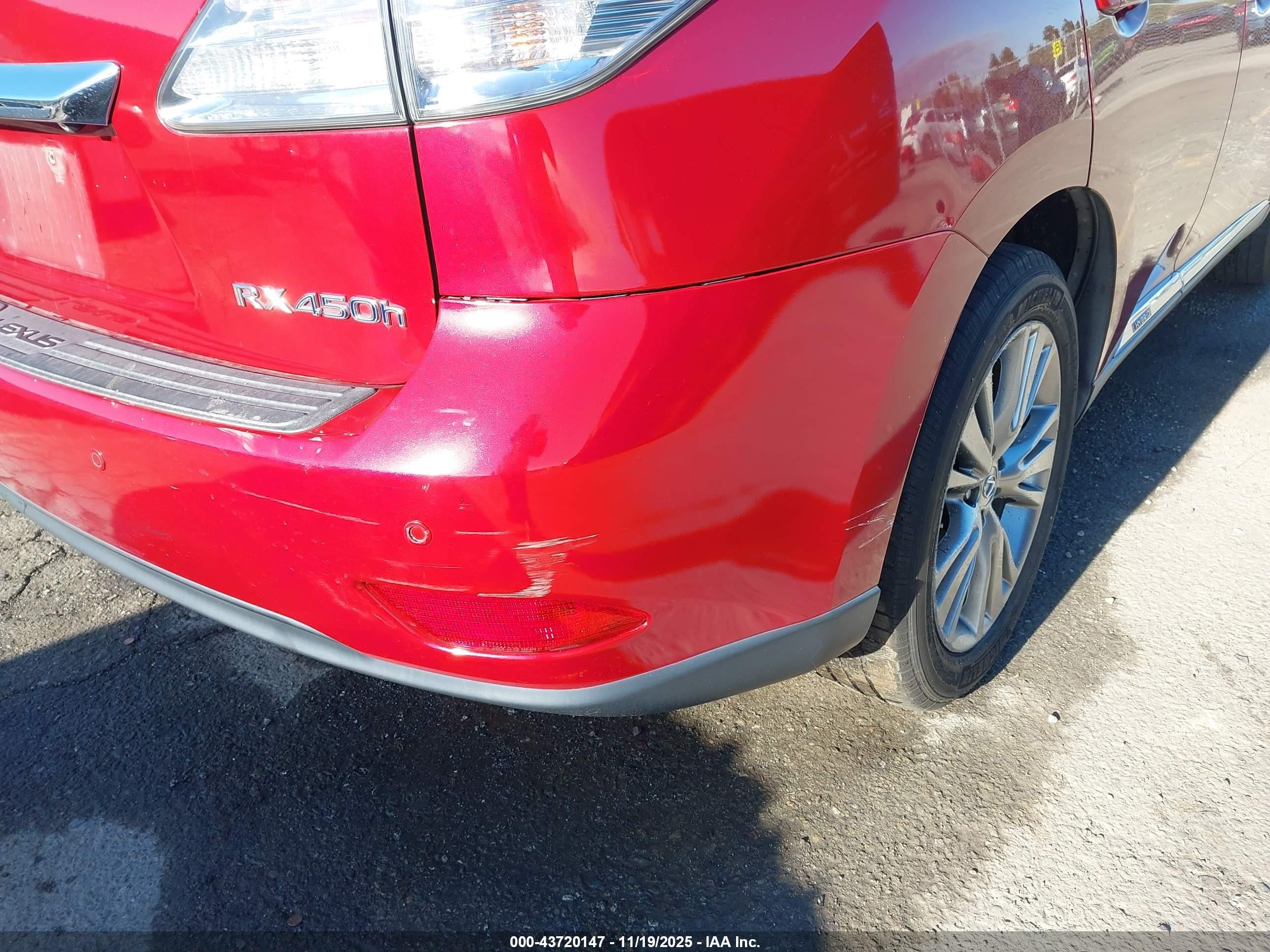2010 Lexus Rx 450h   Red vin: JTJZB1BA3A2000154