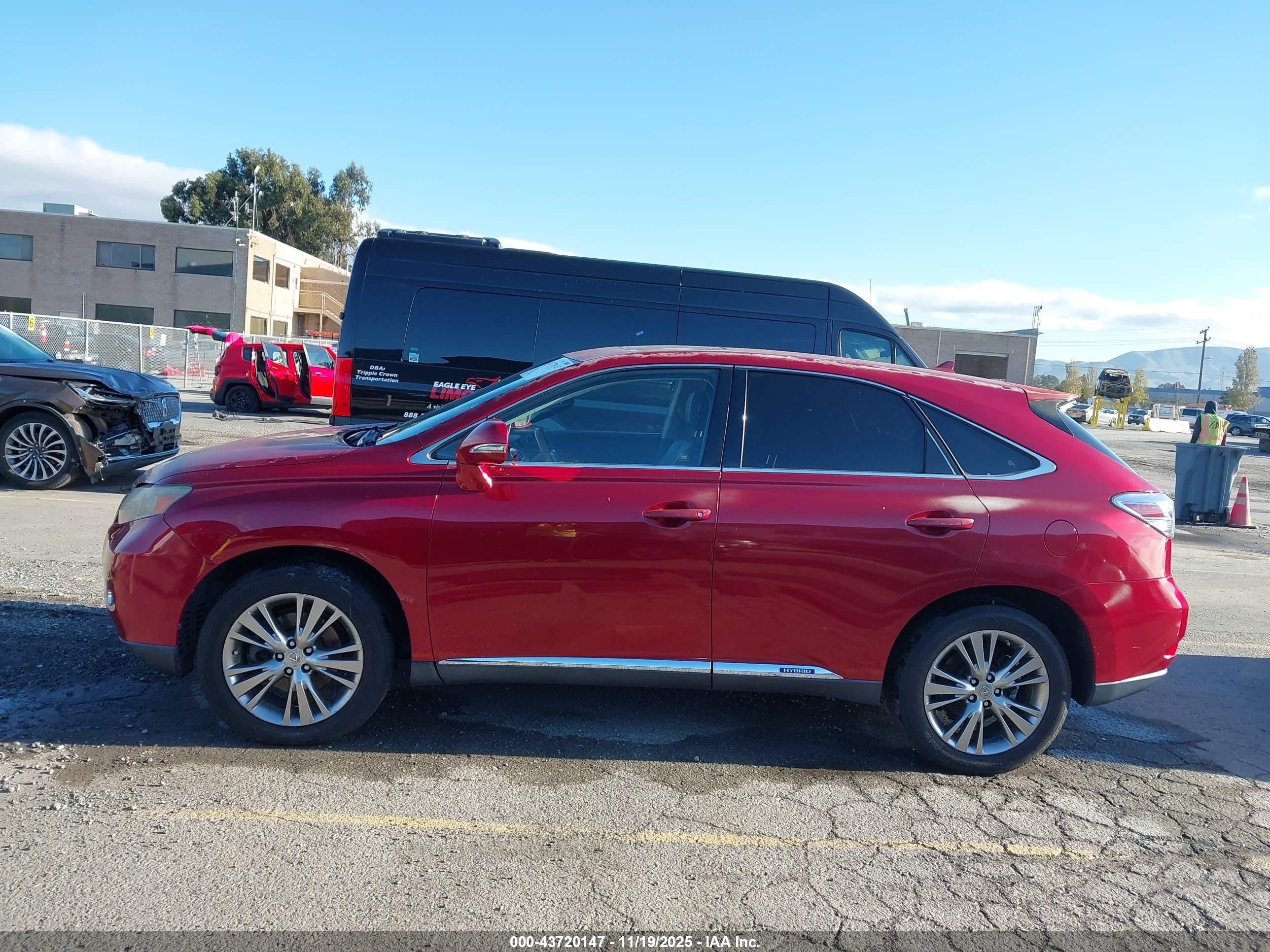 2010 Lexus Rx 450h   Red vin: JTJZB1BA3A2000154