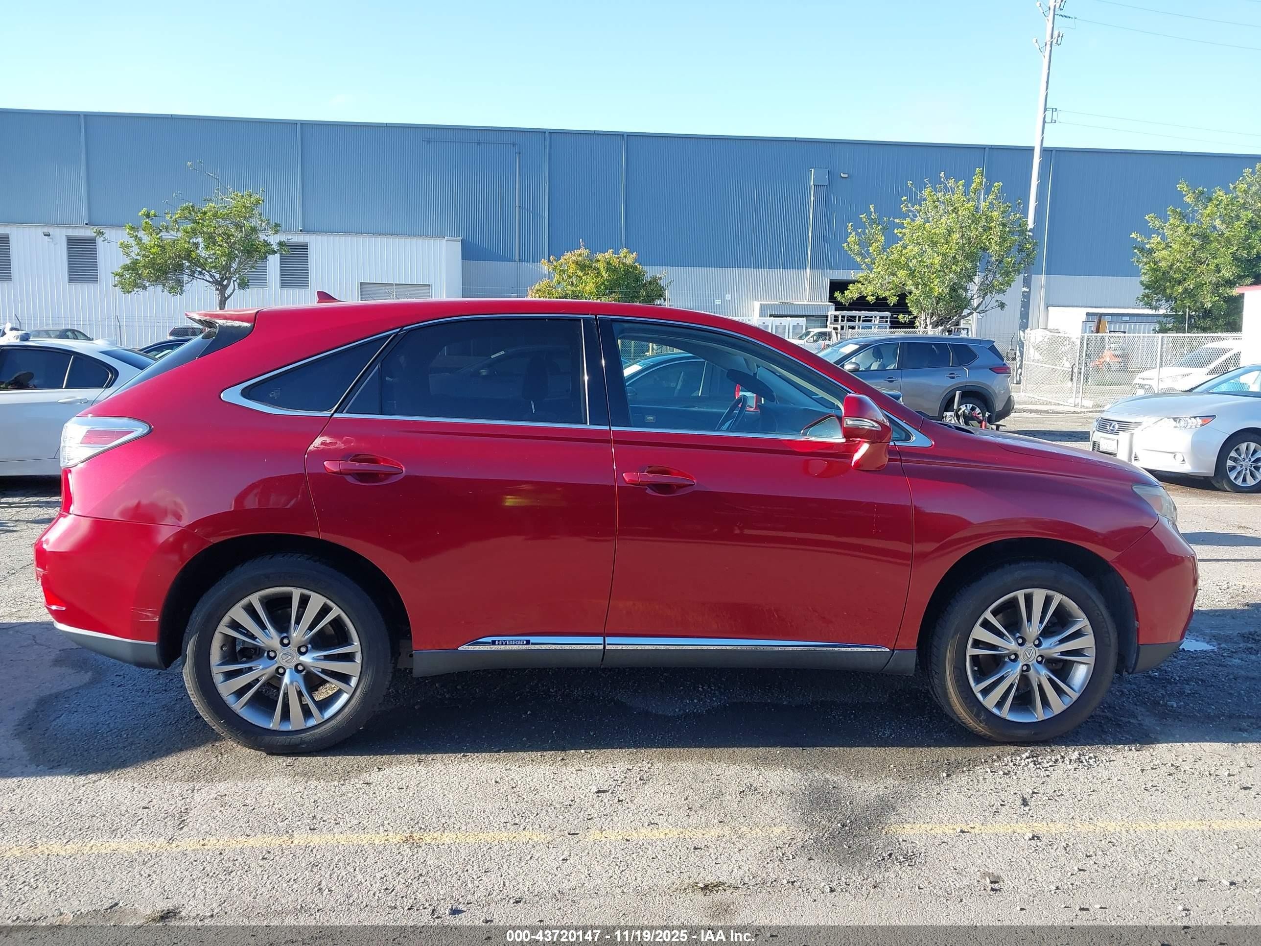 2010 Lexus Rx 450h   Red vin: JTJZB1BA3A2000154