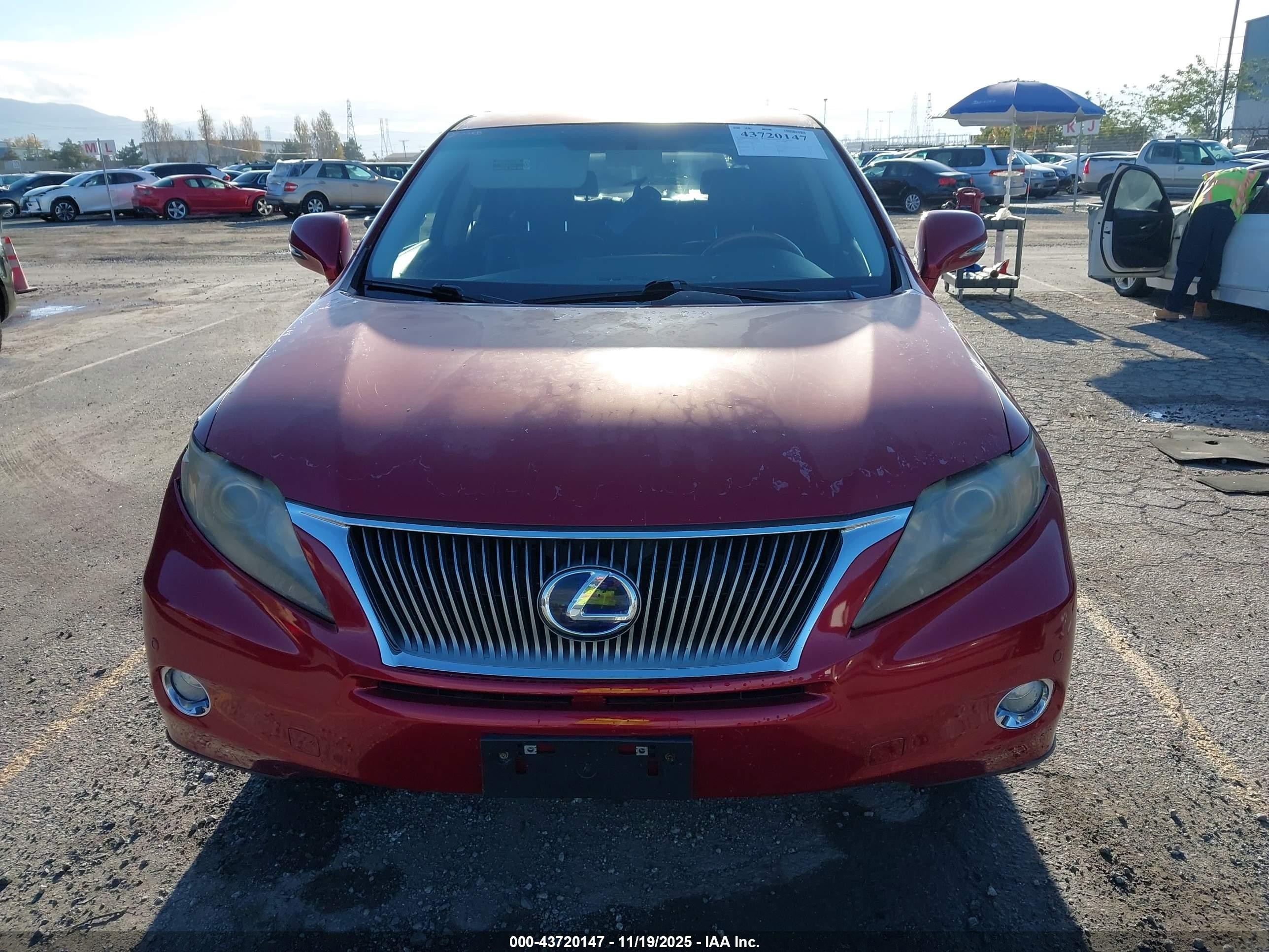 2010 Lexus Rx 450h   Red vin: JTJZB1BA3A2000154