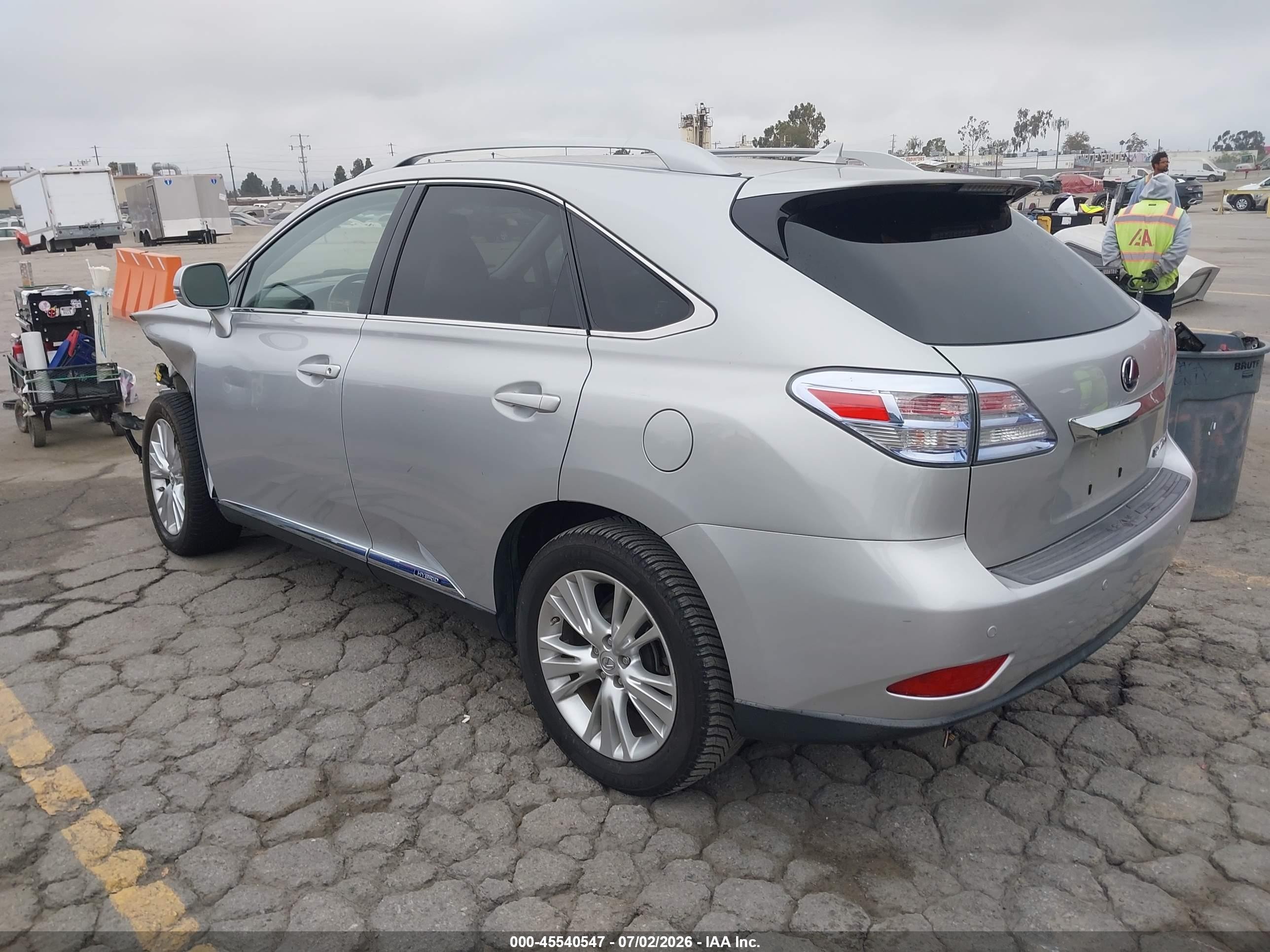 2011 Lexus Rx 450h Silver vin: JTJZB1BA3B2005887
