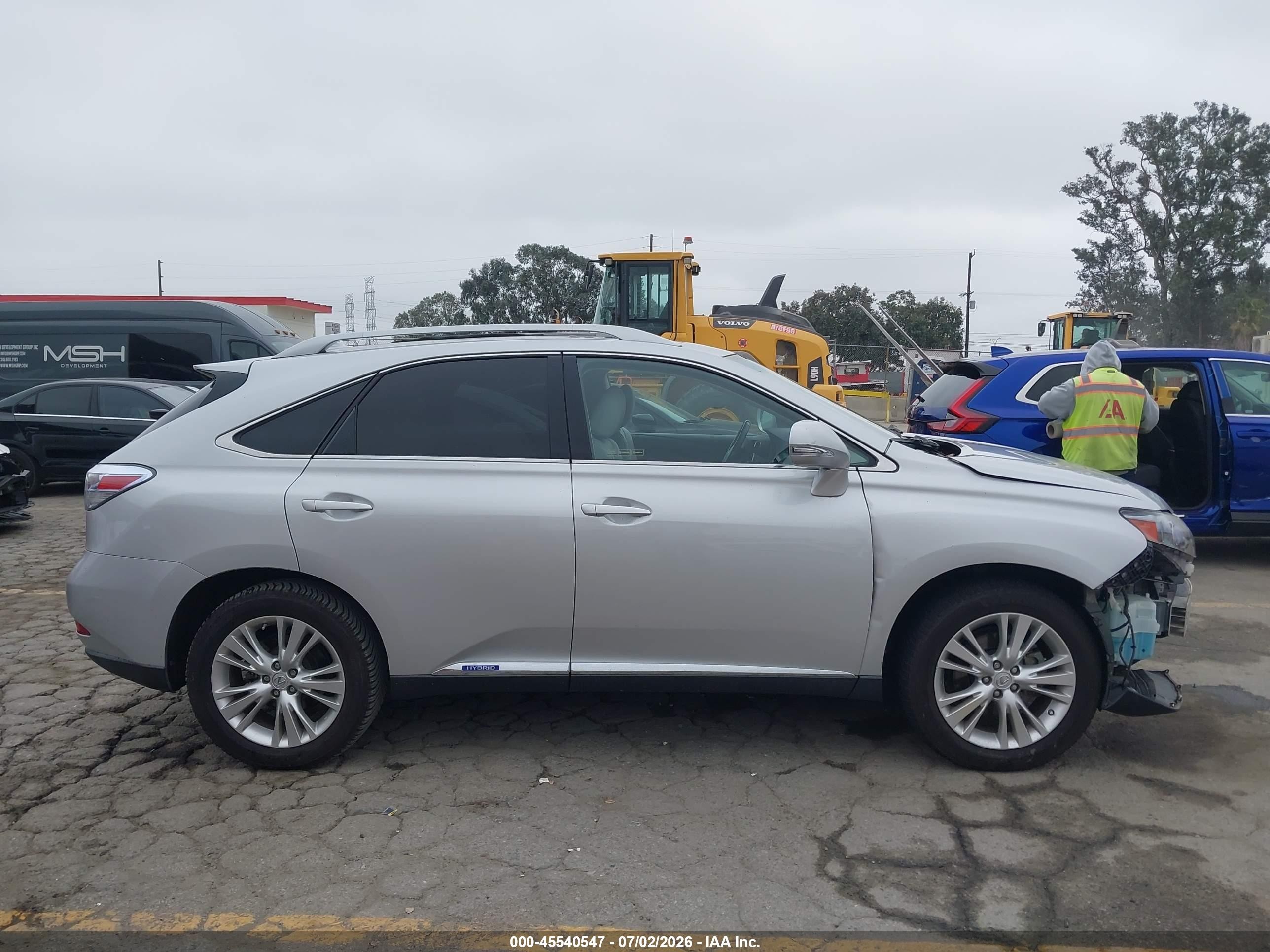 2011 Lexus Rx 450h Silver vin: JTJZB1BA3B2005887