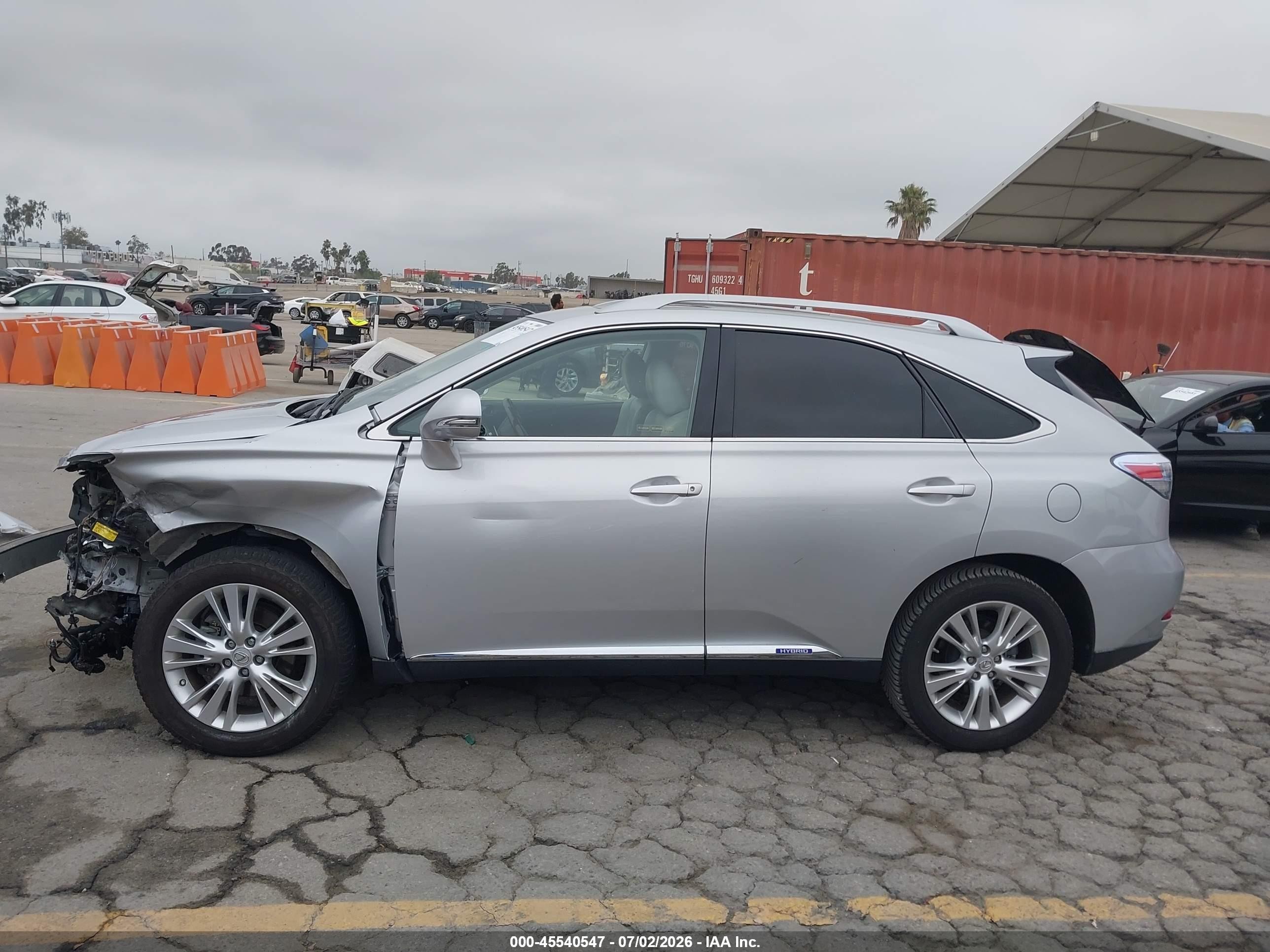 2011 Lexus Rx 450h Silver vin: JTJZB1BA3B2005887