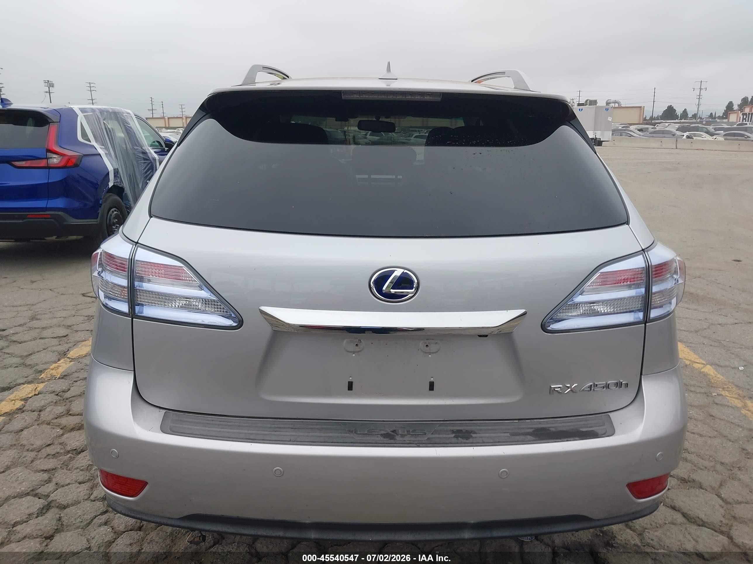 2011 Lexus Rx 450h Silver vin: JTJZB1BA3B2005887
