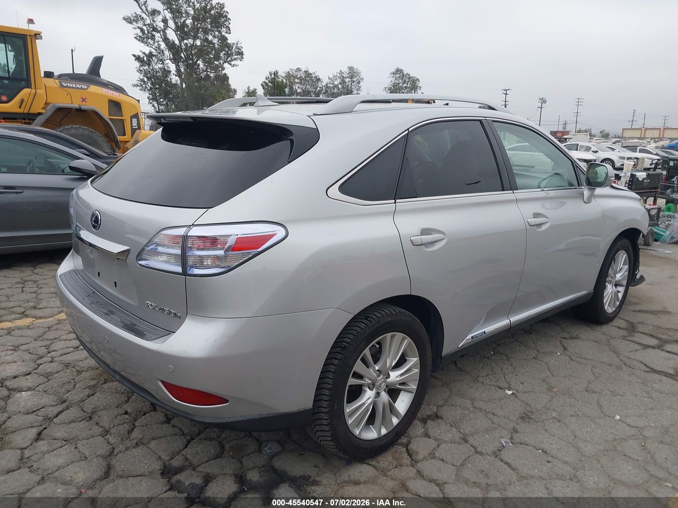 2011 Lexus Rx 450h Silver vin: JTJZB1BA3B2005887