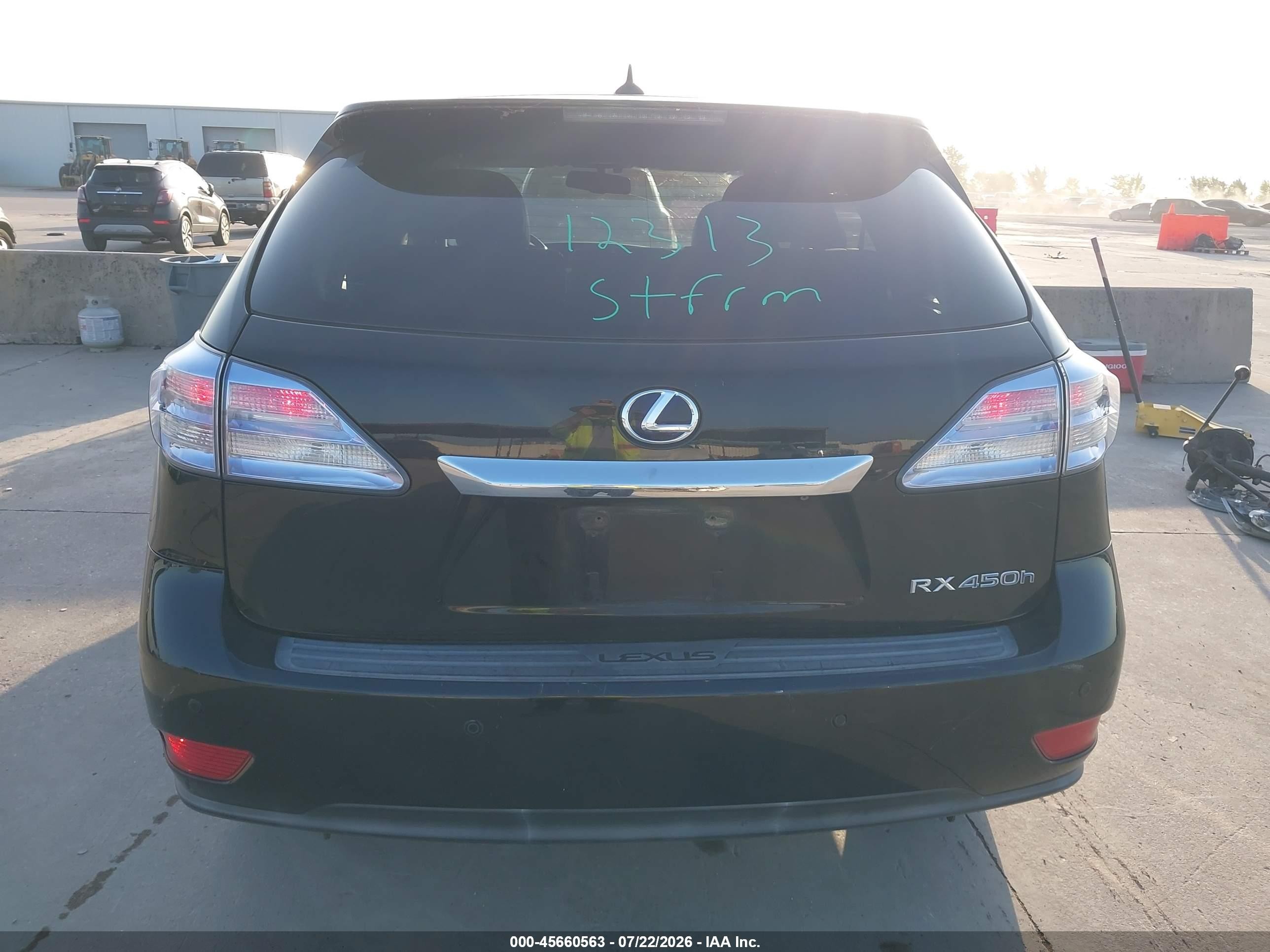 2012 Lexus Rx 450h Черный vin: JTJZB1BA3C2408138