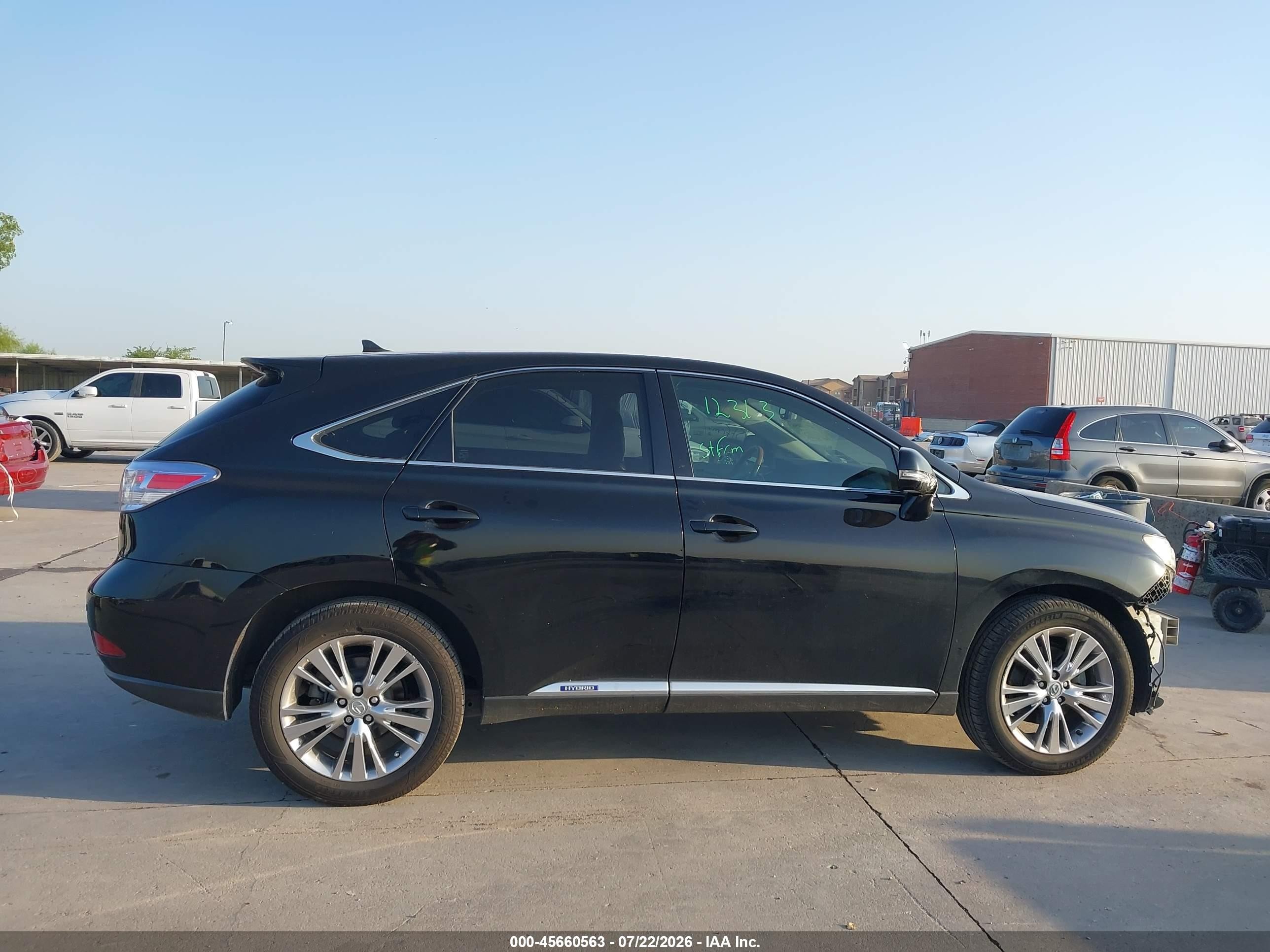 2012 Lexus Rx 450h Черный vin: JTJZB1BA3C2408138