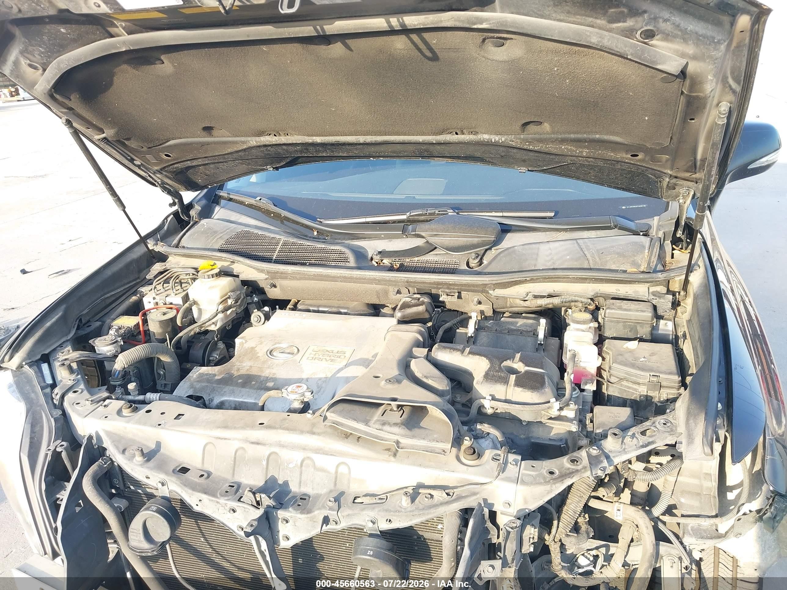 2012 Lexus Rx 450h Черный vin: JTJZB1BA3C2408138