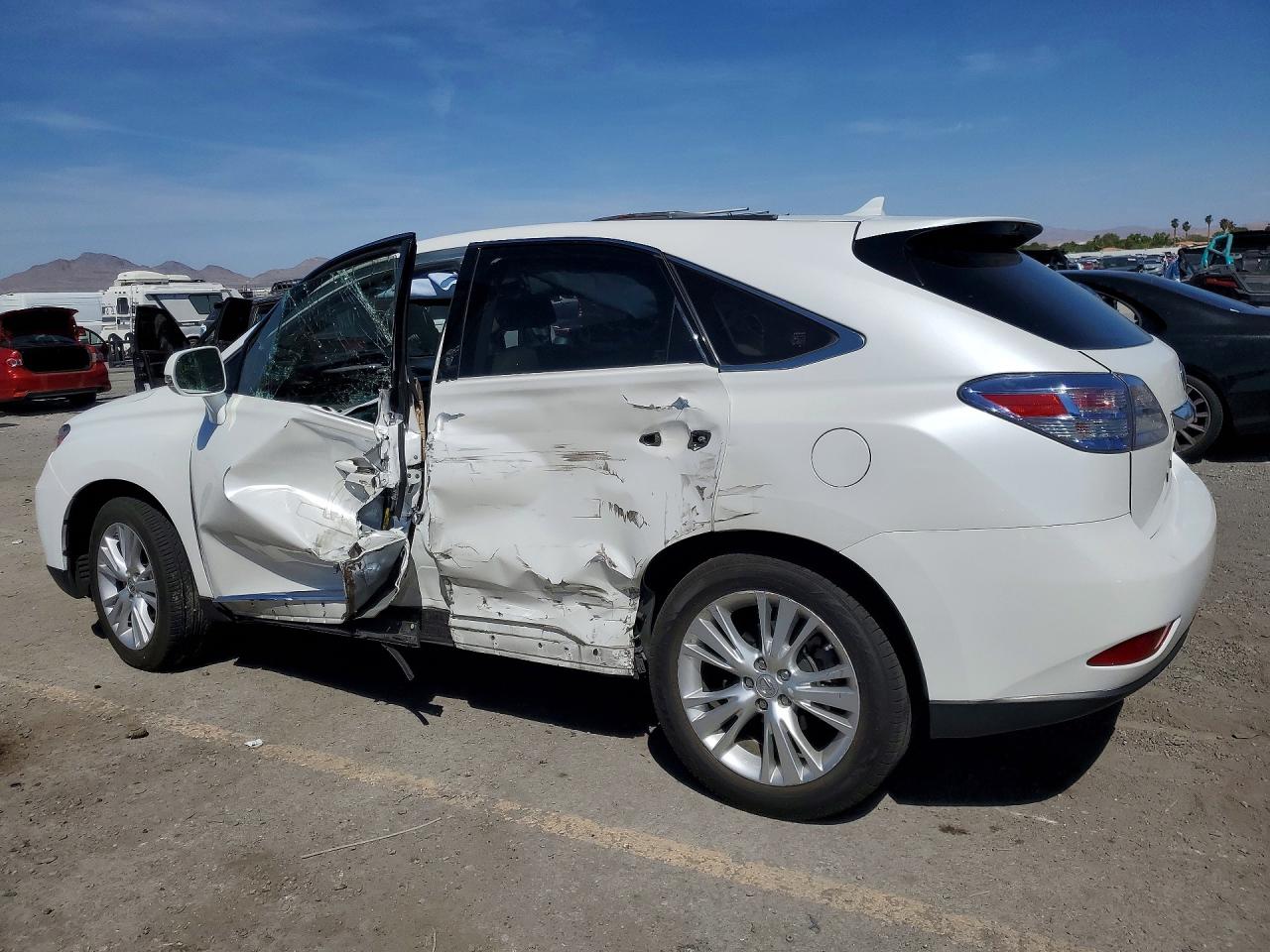 2012 Lexus Rx 450h White vin: JTJZB1BA4C2006208
