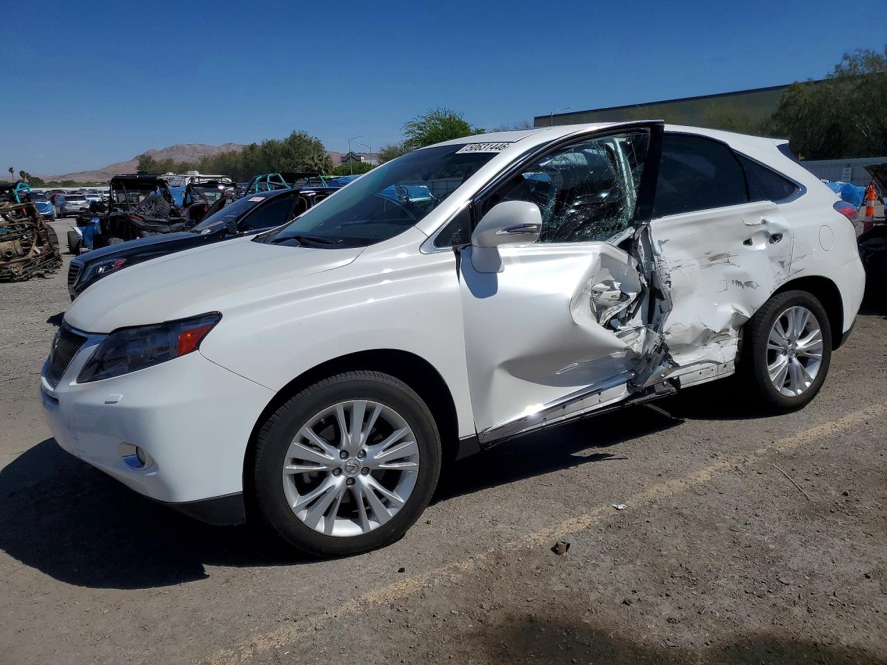 2012 Lexus Rx 450h White vin: JTJZB1BA4C2006208