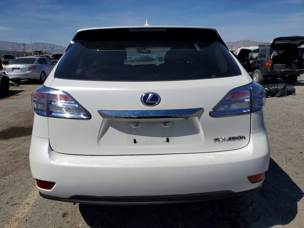 2012 Lexus Rx 450h White vin: JTJZB1BA4C2006208