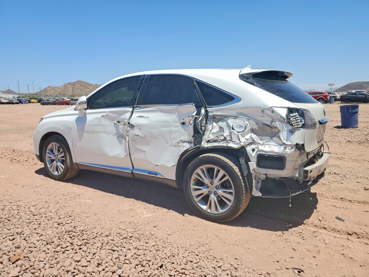 2012 Lexus Rx 450h White vin: JTJZB1BA4C2006418
