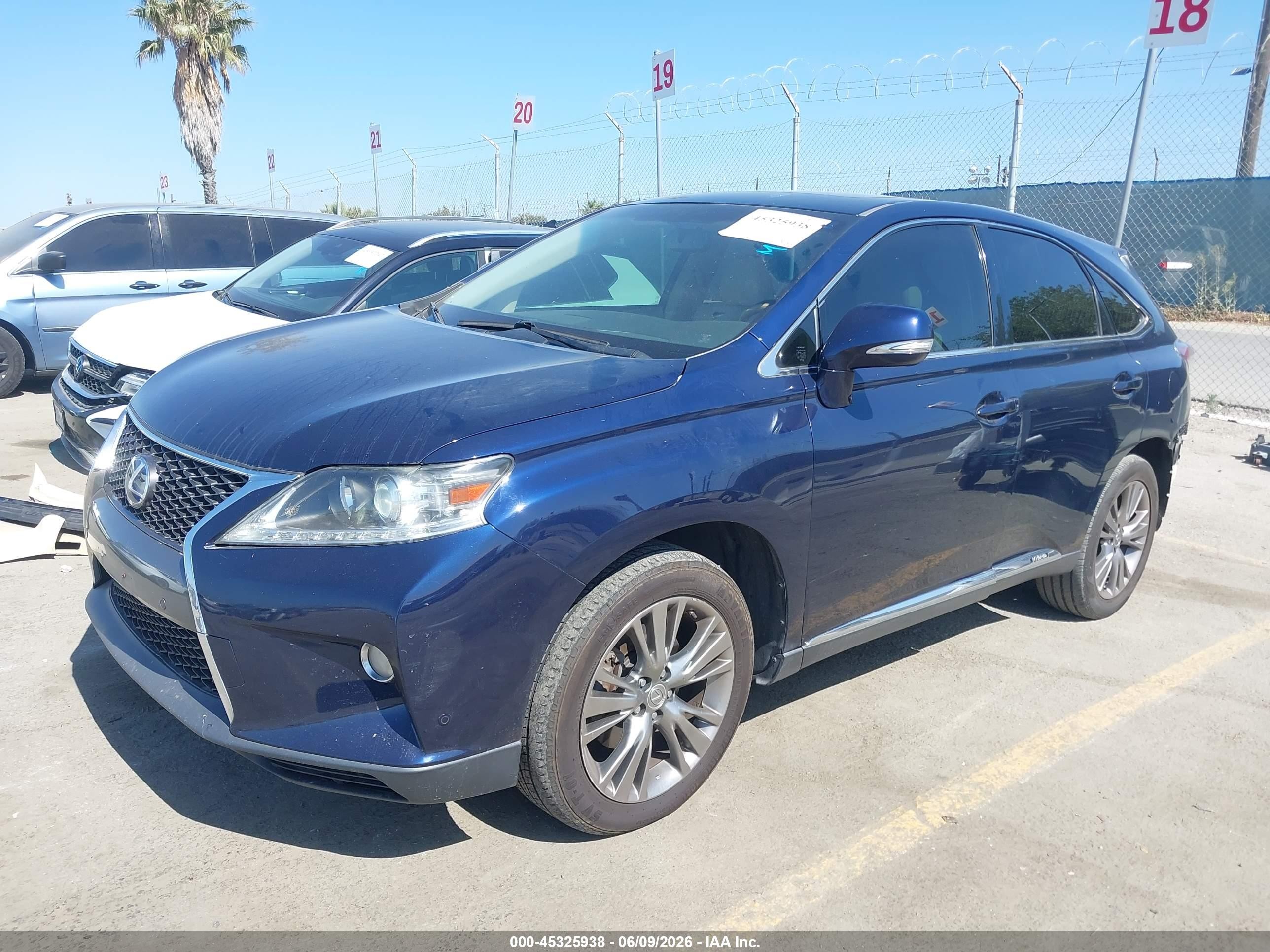 2014 Lexus Rx 450h   Dark Blue vin: JTJZB1BA4E2009760