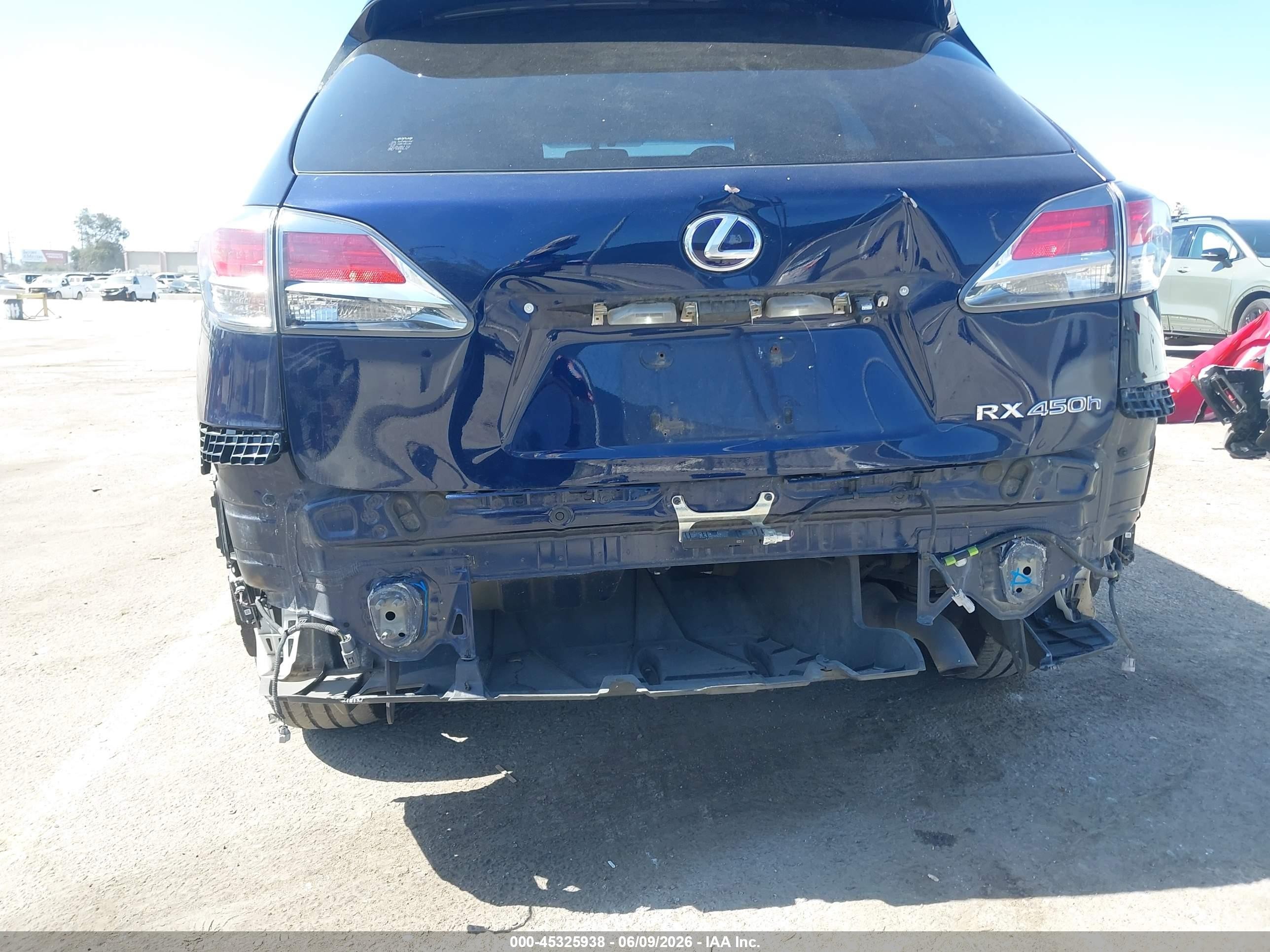 2014 Lexus Rx 450h   Dark Blue vin: JTJZB1BA4E2009760