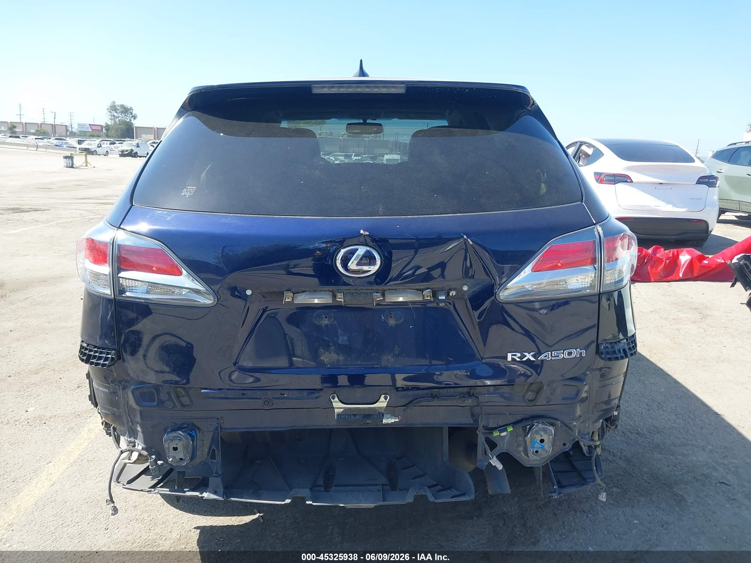 2014 Lexus Rx 450h   Dark Blue vin: JTJZB1BA4E2009760