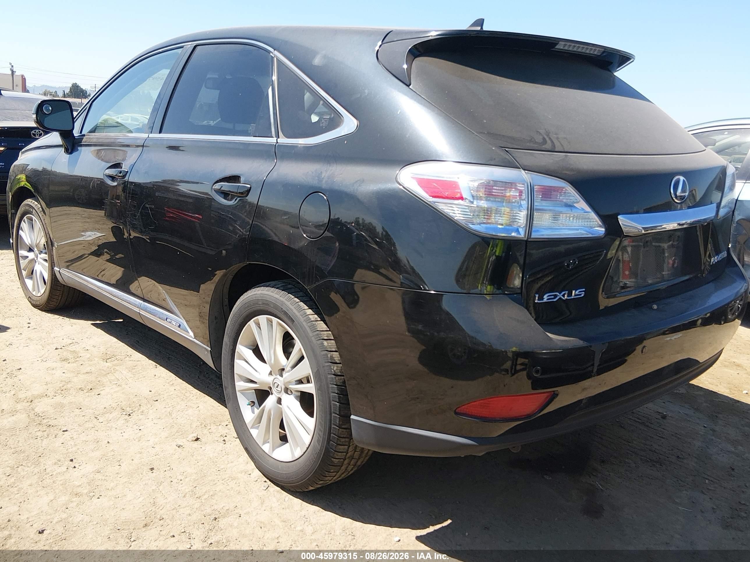 2010 Lexus Rx 450h Черный vin: JTJZB1BA5A2000883