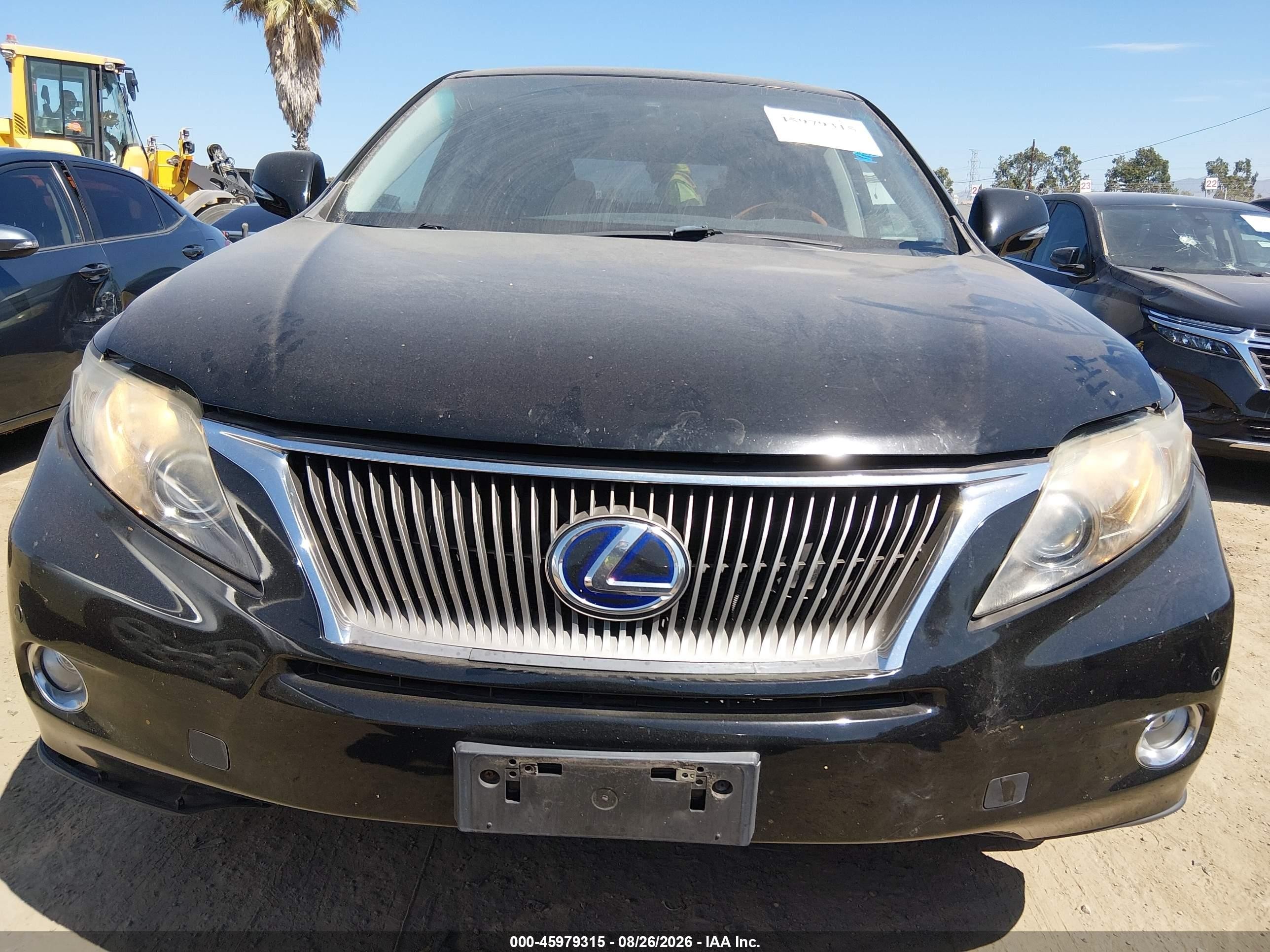 2010 Lexus Rx 450h Черный vin: JTJZB1BA5A2000883