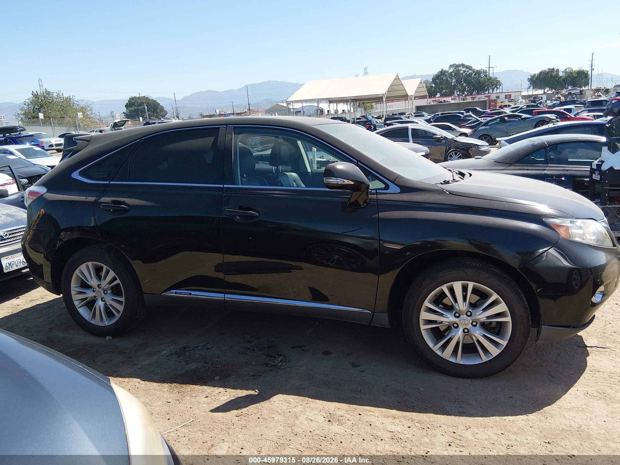 2010 Lexus Rx 450h Черный vin: JTJZB1BA5A2000883