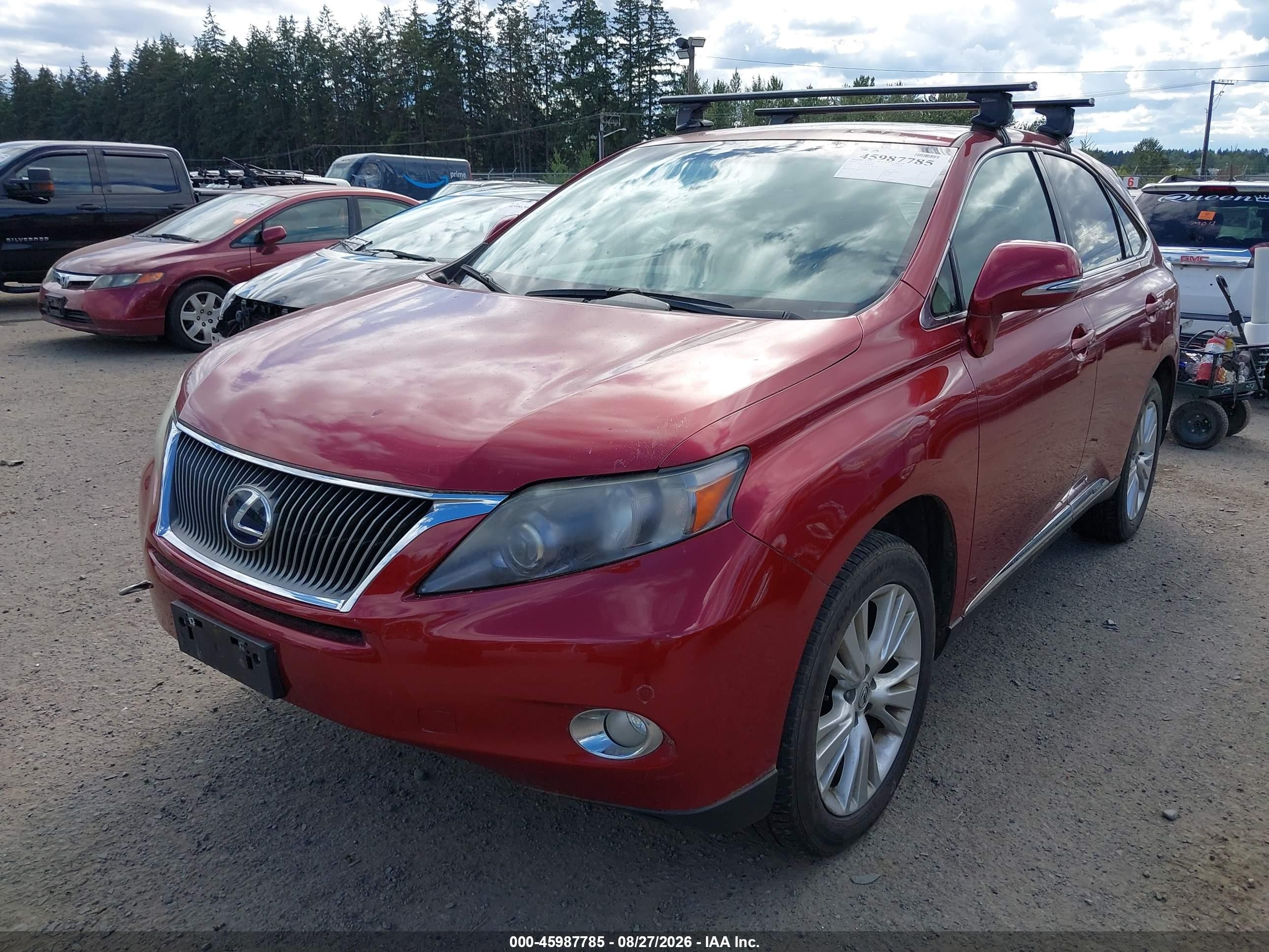 2010 Lexus Rx 450h   Red vin: JTJZB1BA5A2002990