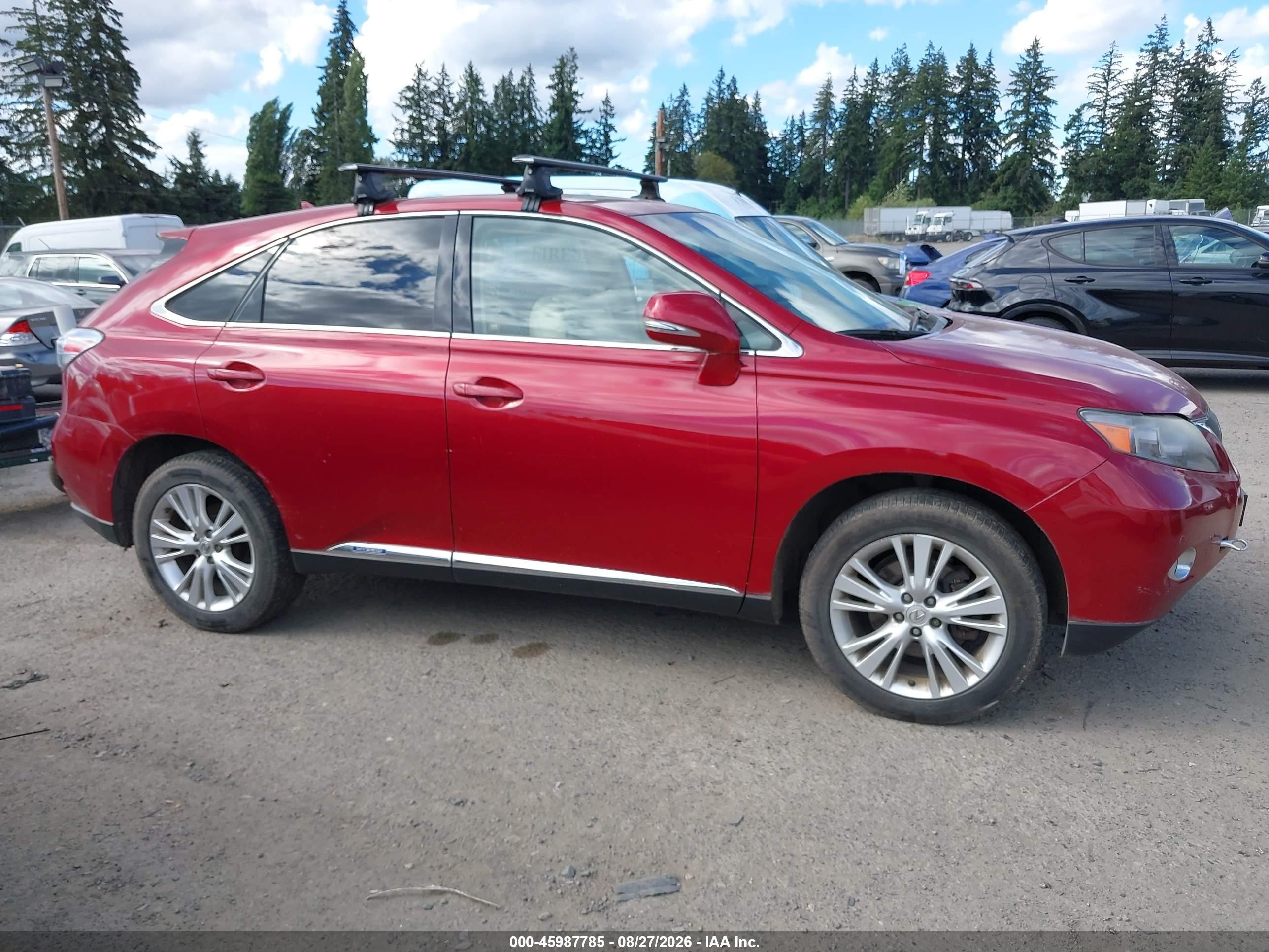 2010 Lexus Rx 450h   Red vin: JTJZB1BA5A2002990