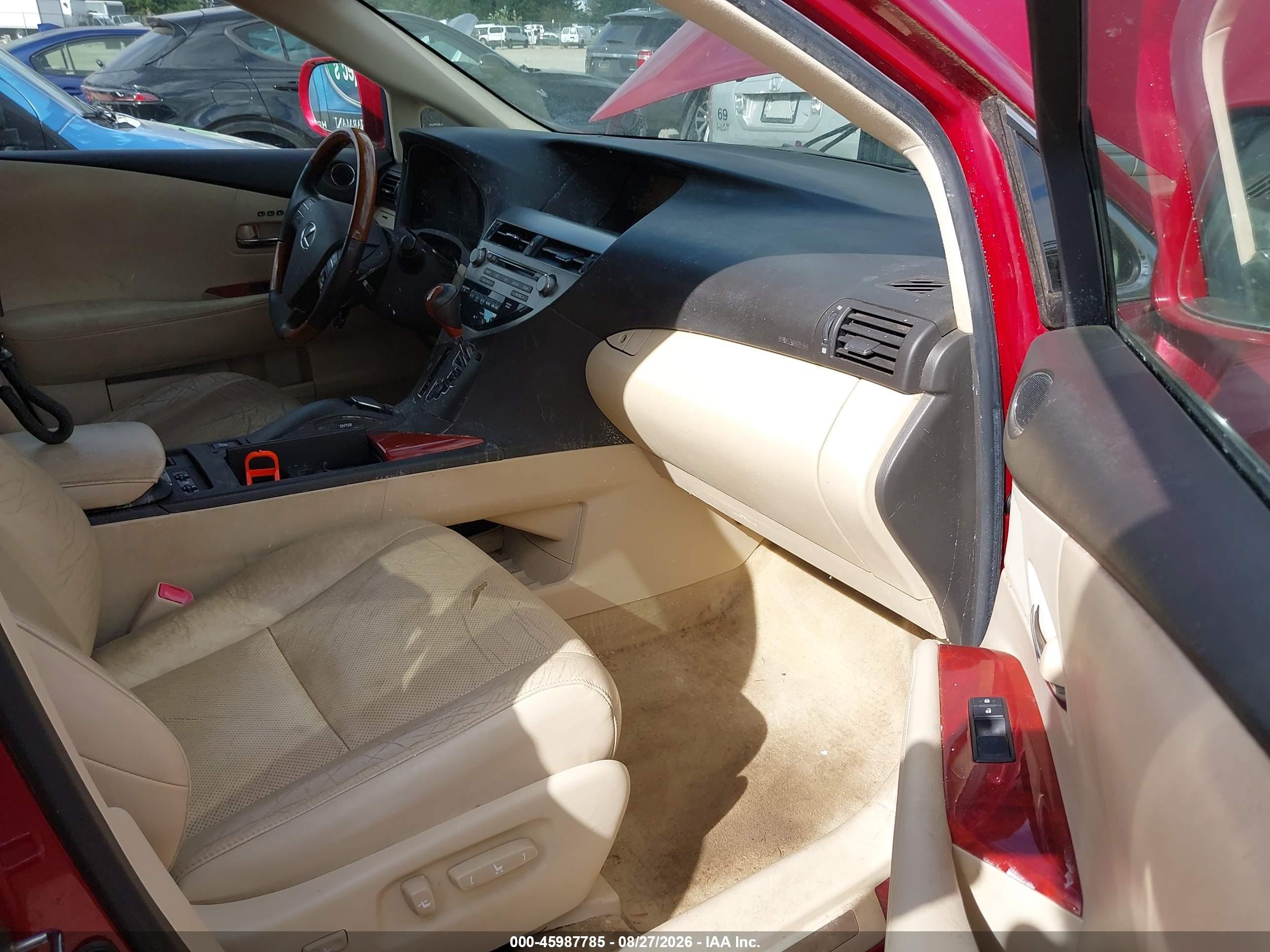 2010 Lexus Rx 450h   Red vin: JTJZB1BA5A2002990