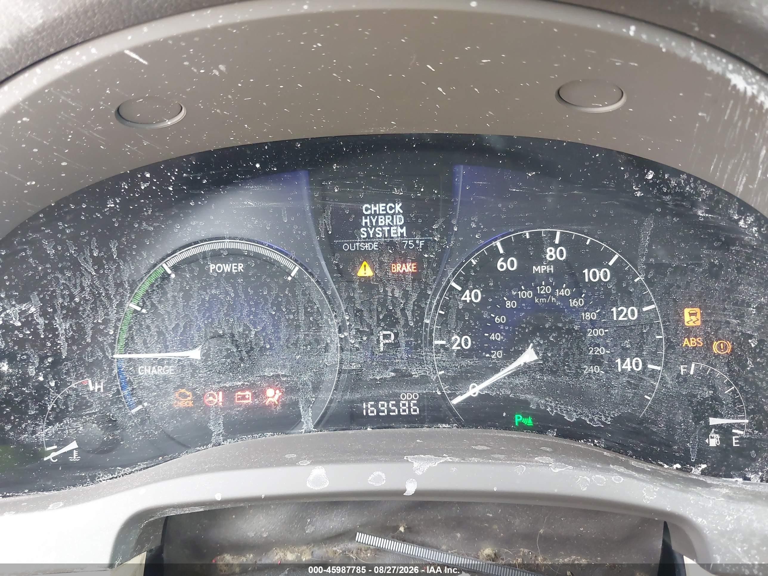 2010 Lexus Rx 450h   Red vin: JTJZB1BA5A2002990