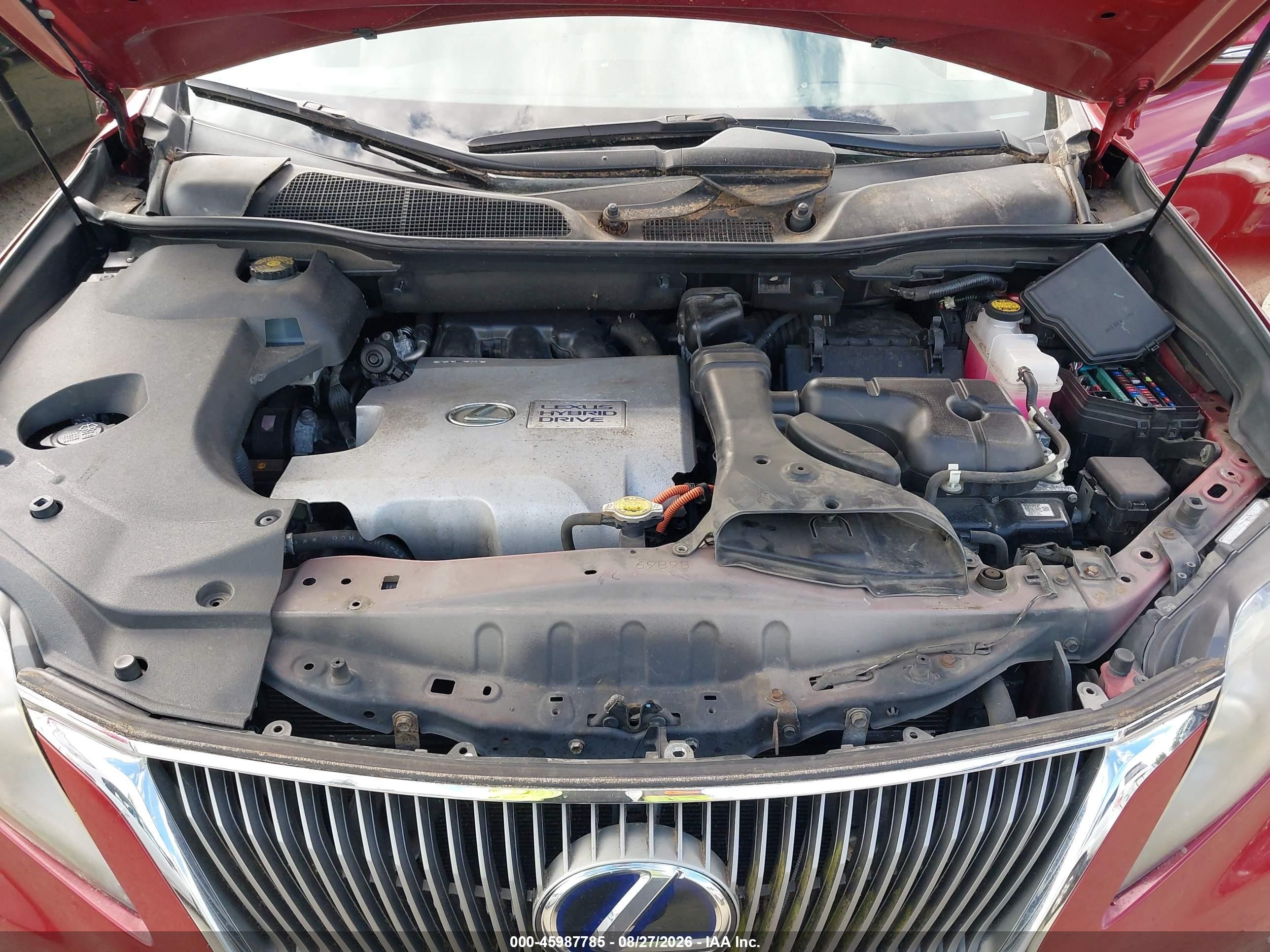 2010 Lexus Rx 450h   Red vin: JTJZB1BA5A2002990