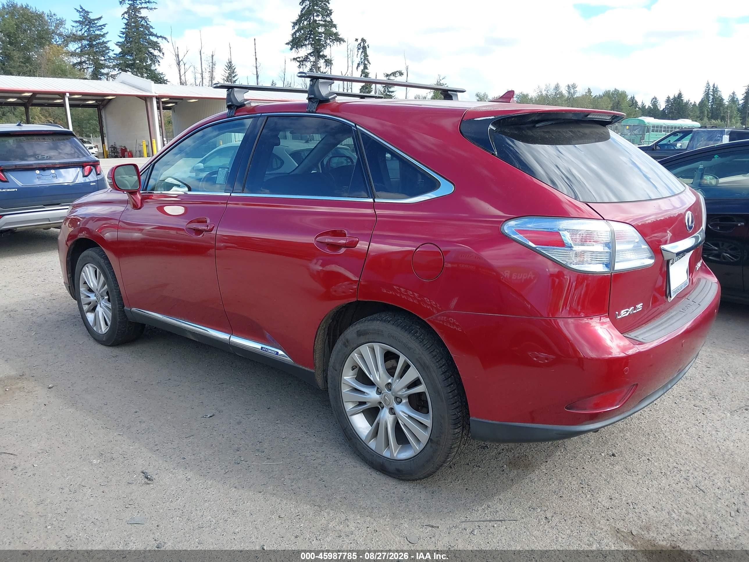 2010 Lexus Rx 450h   Red vin: JTJZB1BA5A2002990