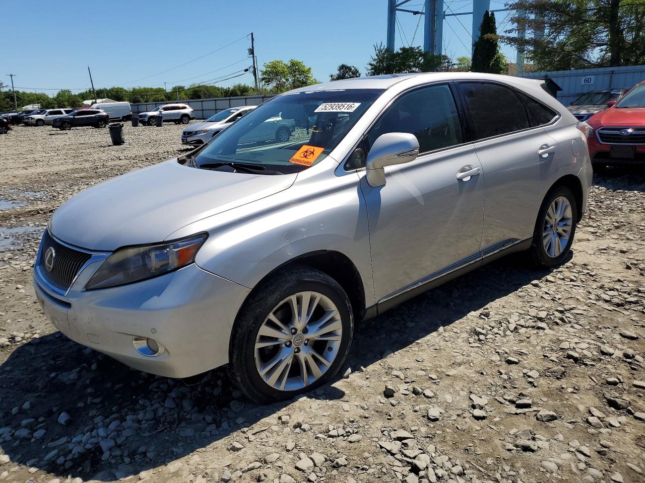 2012 Lexus Rx 450h Silver vin: JTJZB1BA5C2006363