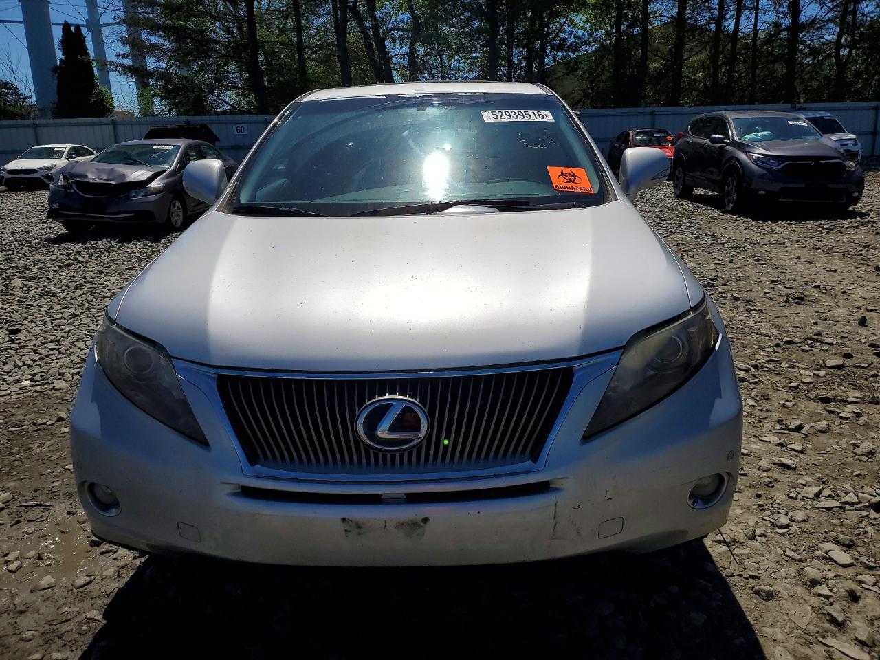 2012 Lexus Rx 450h Silver vin: JTJZB1BA5C2006363