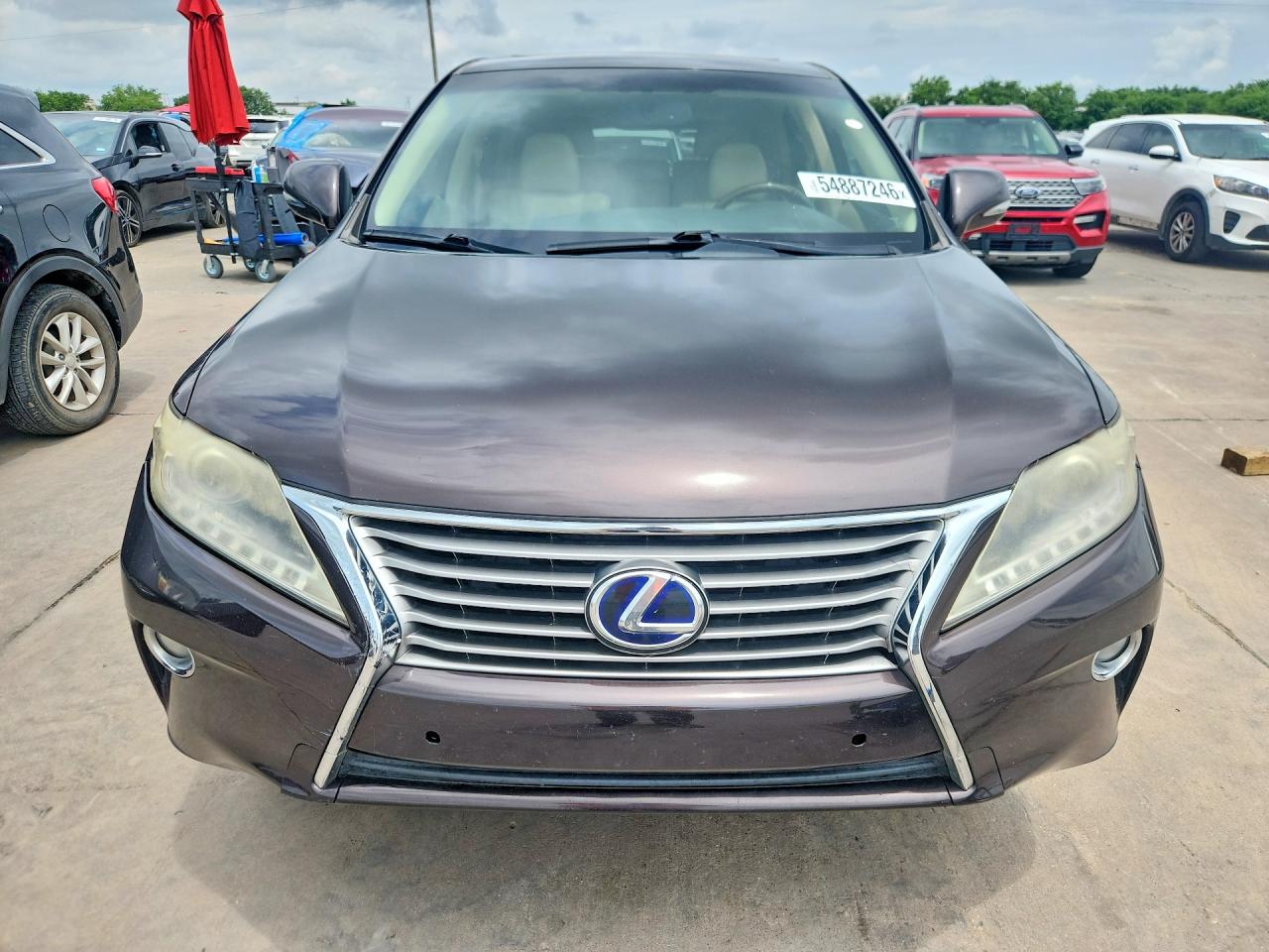2013 Lexus Rx 450h Purple vin: JTJZB1BA5D2006588