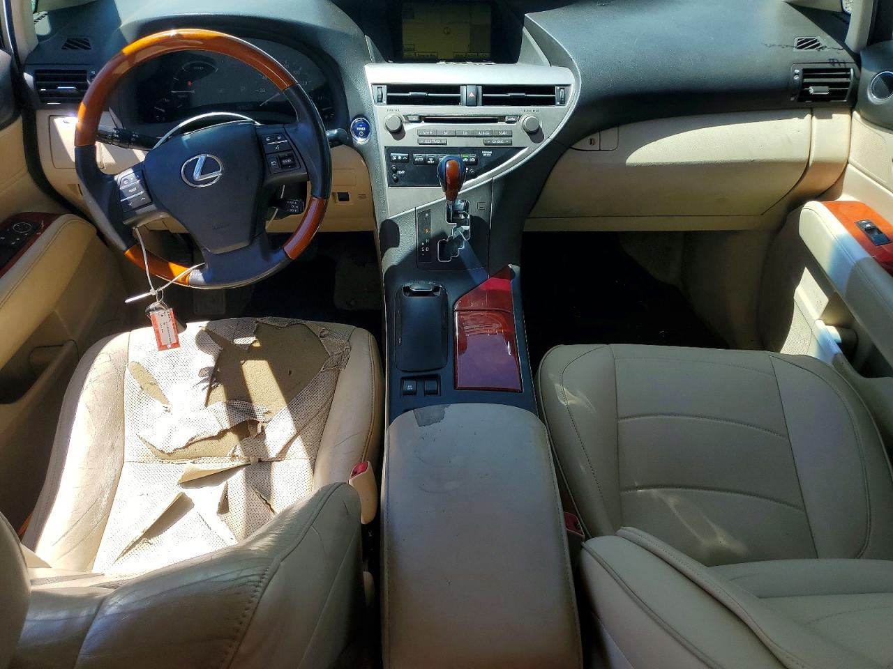 2010 Lexus Rx 450h White vin: JTJZB1BA6A2003114