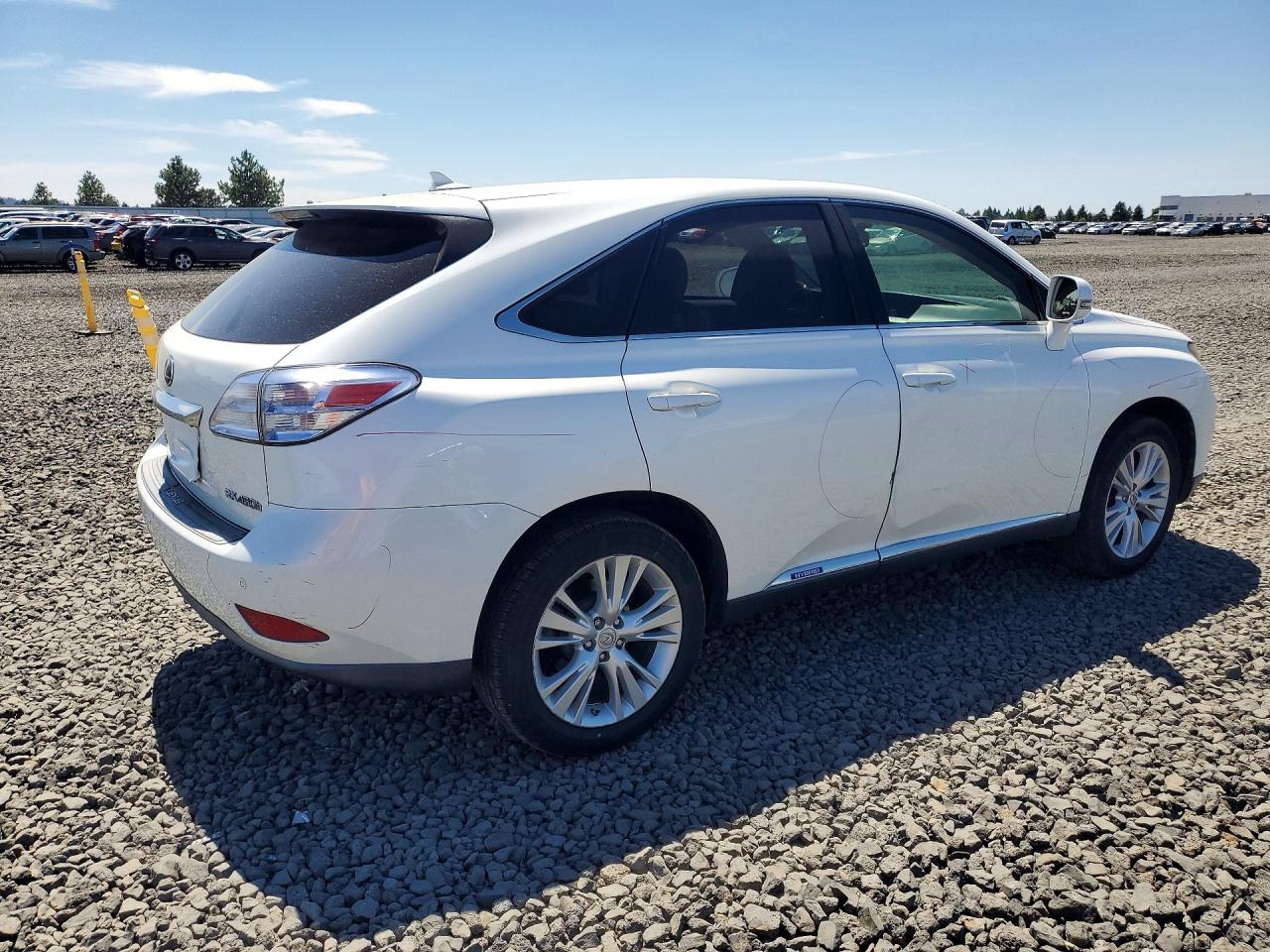 2010 Lexus Rx 450h White vin: JTJZB1BA6A2003114