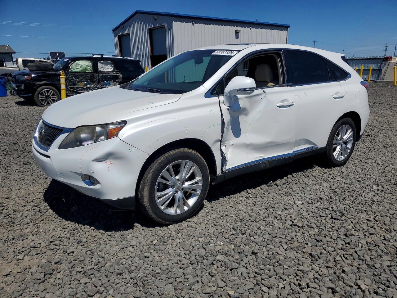 2010 Lexus Rx 450h White vin: JTJZB1BA6A2003114