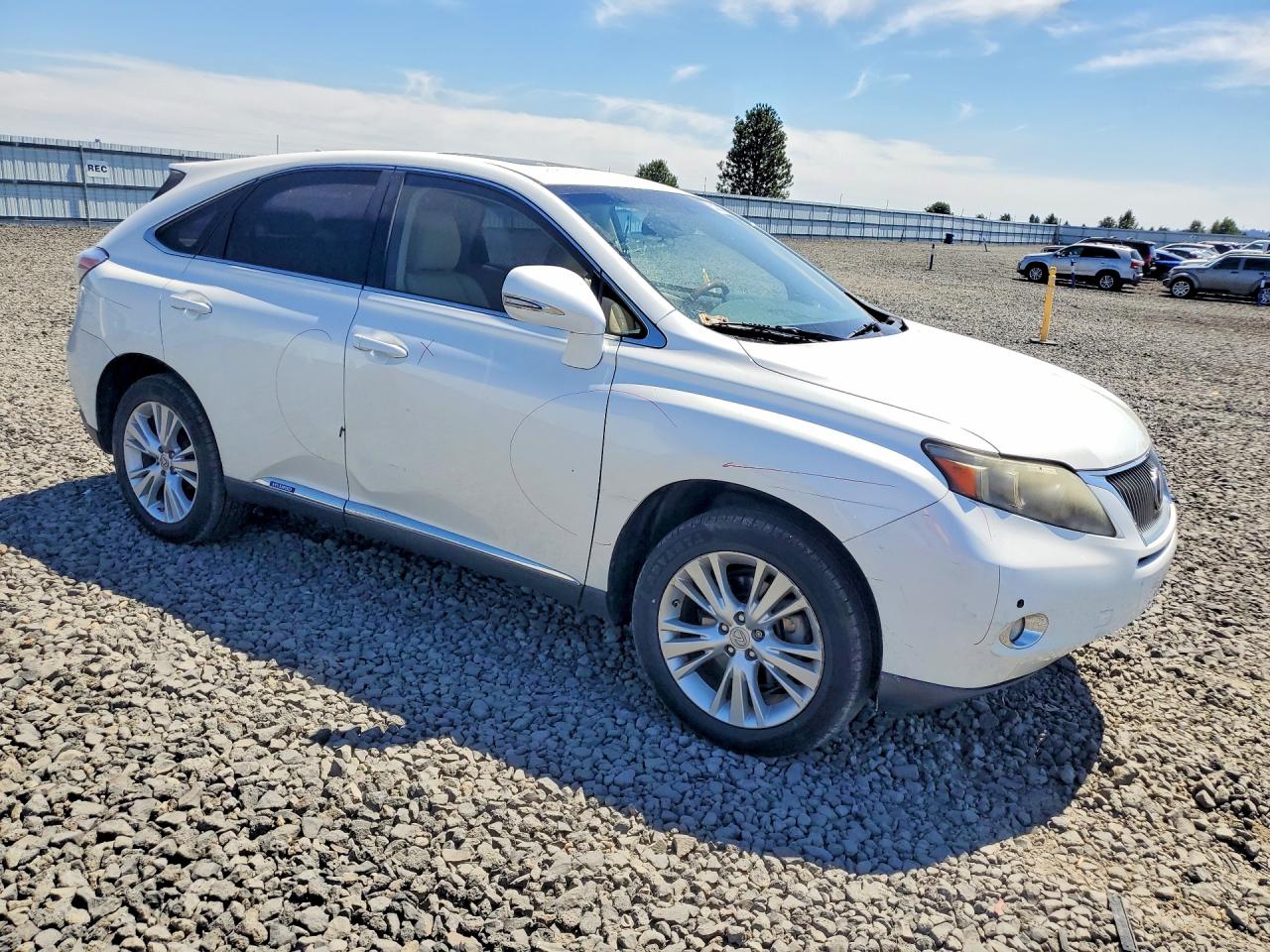 2010 Lexus Rx 450h White vin: JTJZB1BA6A2003114