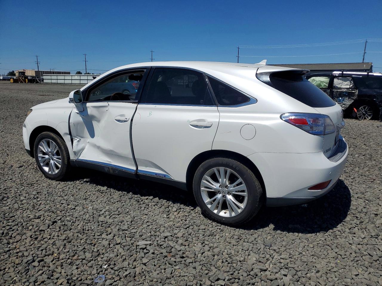 2010 Lexus Rx 450h White vin: JTJZB1BA6A2003114
