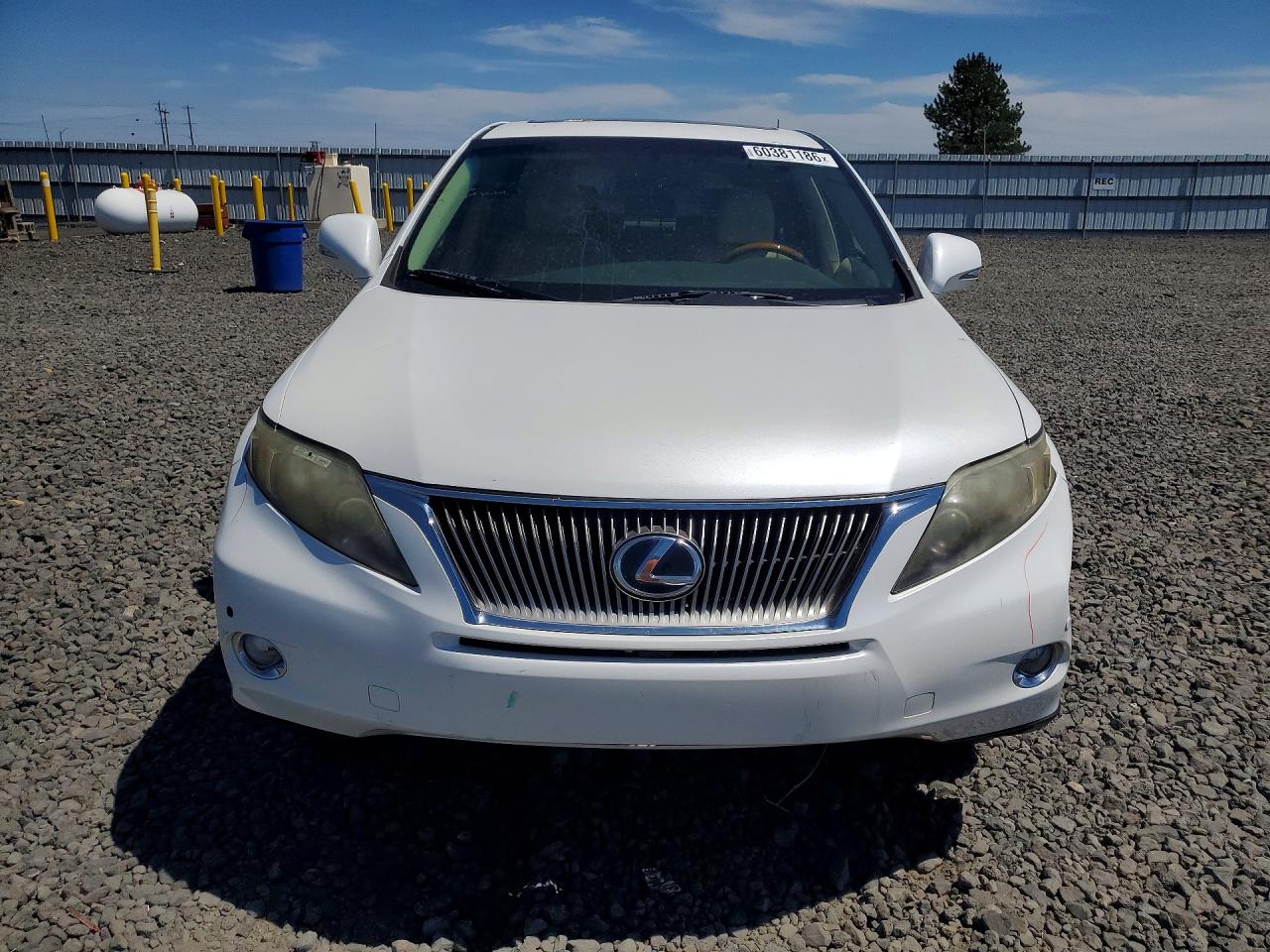 2010 Lexus Rx 450h White vin: JTJZB1BA6A2003114