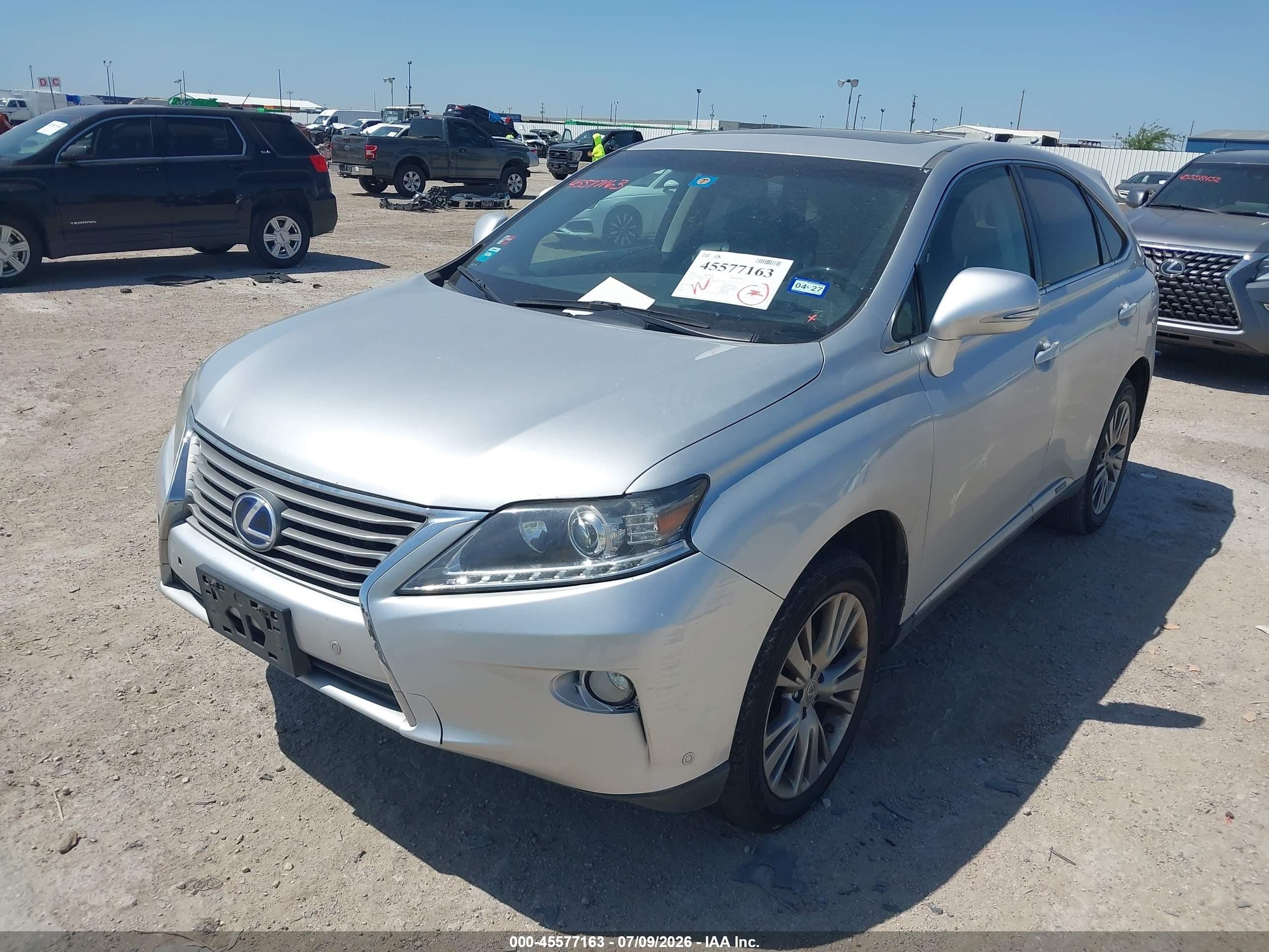 2013 Lexus Rx 450h   Silver vin: JTJZB1BA6D2412850